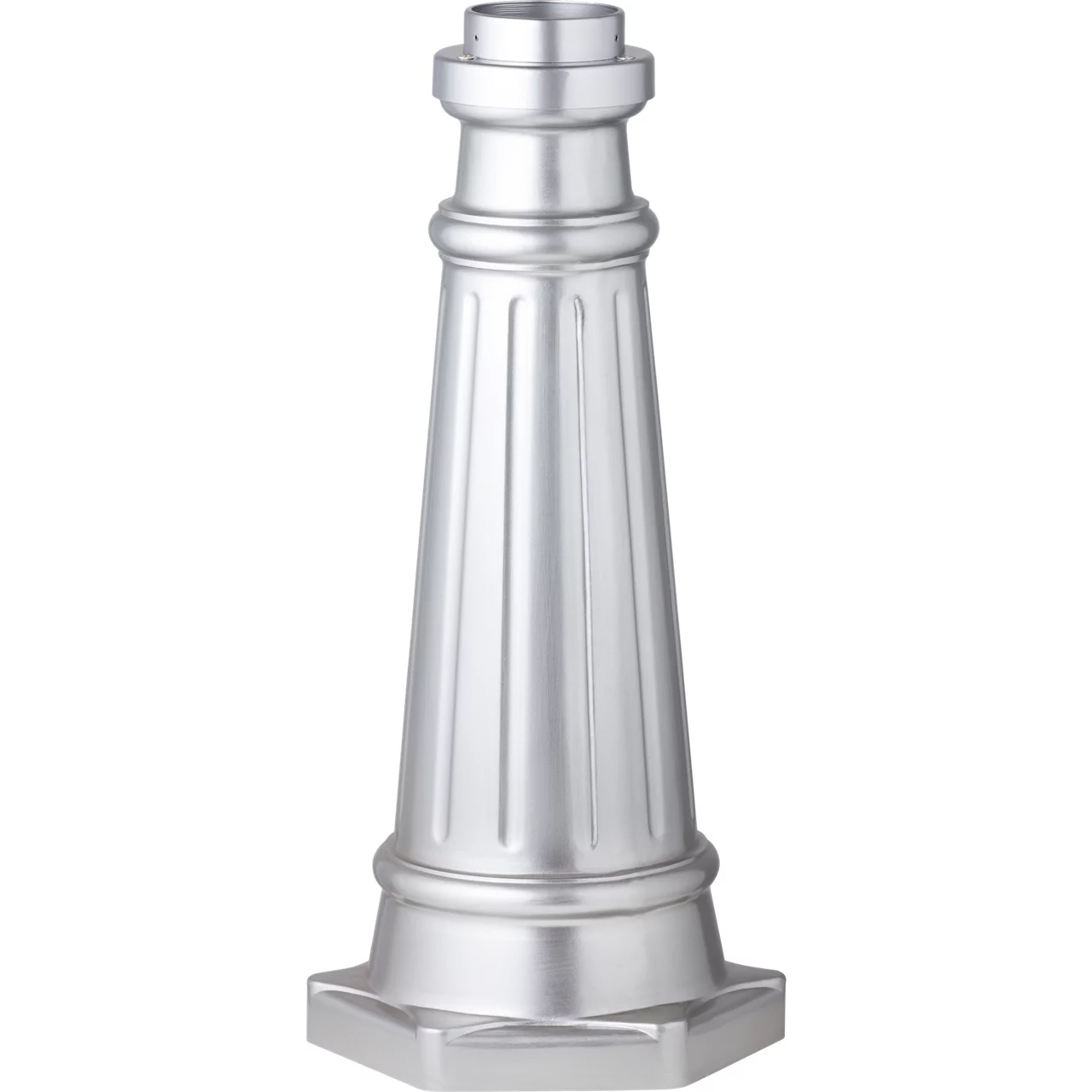 Outdoor Post Base 19.5 inch Painted Brushed Steel Outdoor Post Base