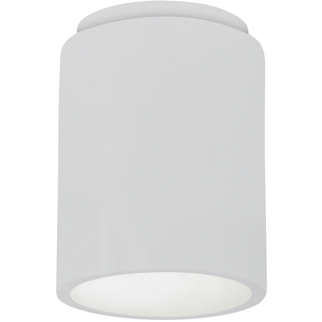 Radiance 1 Light 6.5 inch Gloss White Outdoor Flush Mount in Incandescent, Gloss White/Gloss White