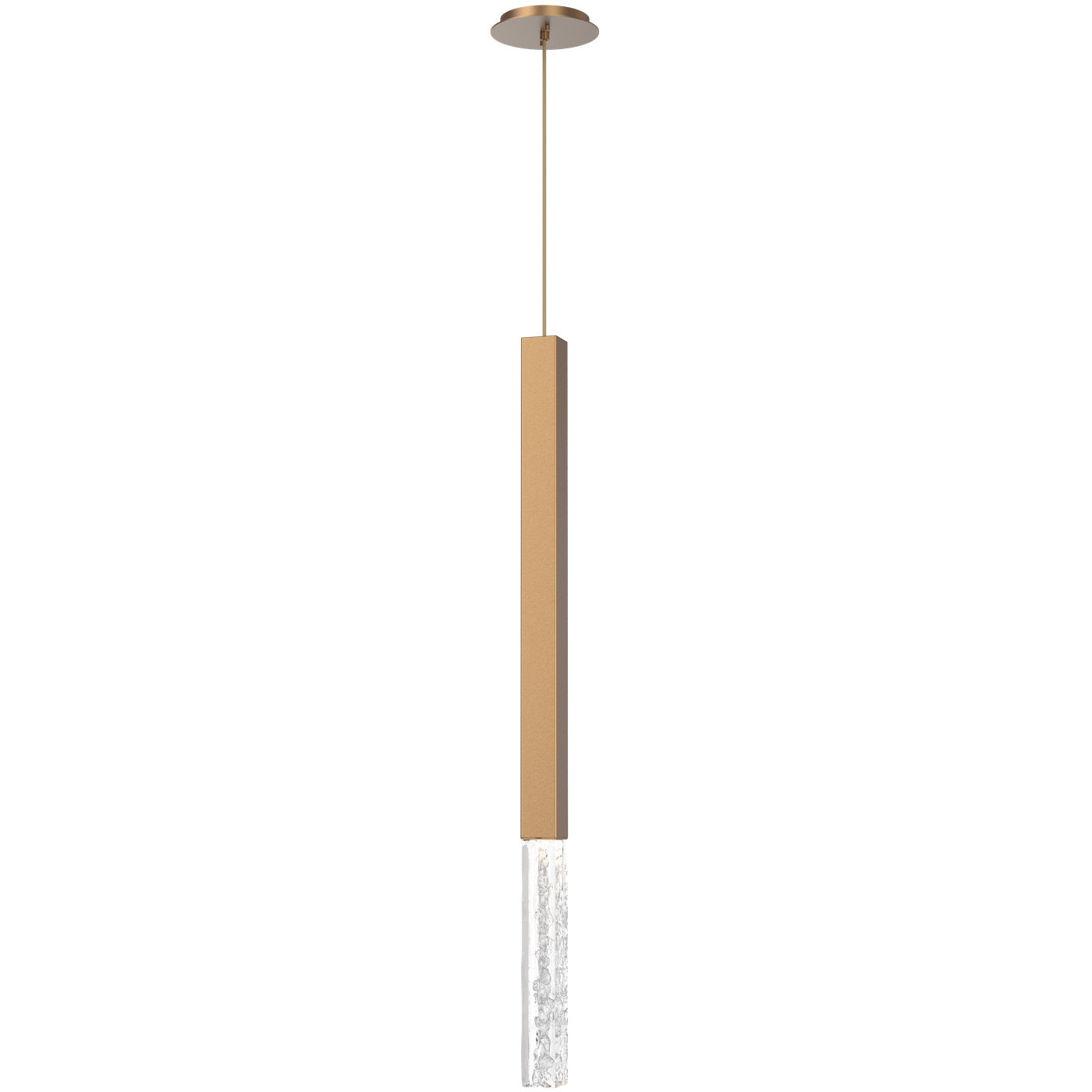 Axis XL LED Novel Brass Pendant Ceiling Light in 3000K LED