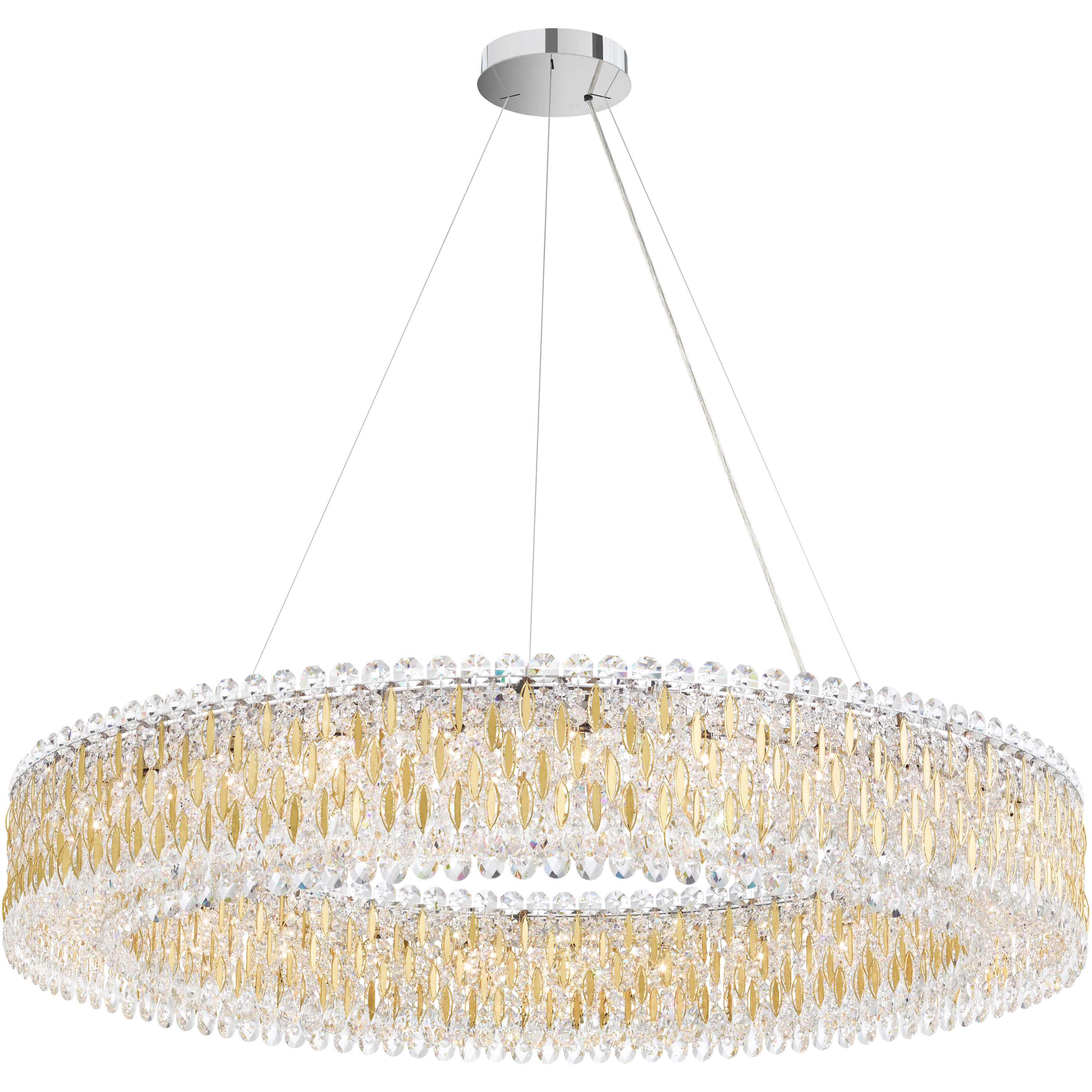 Sarella 27 Light 48 inch Heirloom Gold Pendant Ceiling Light in Heritage