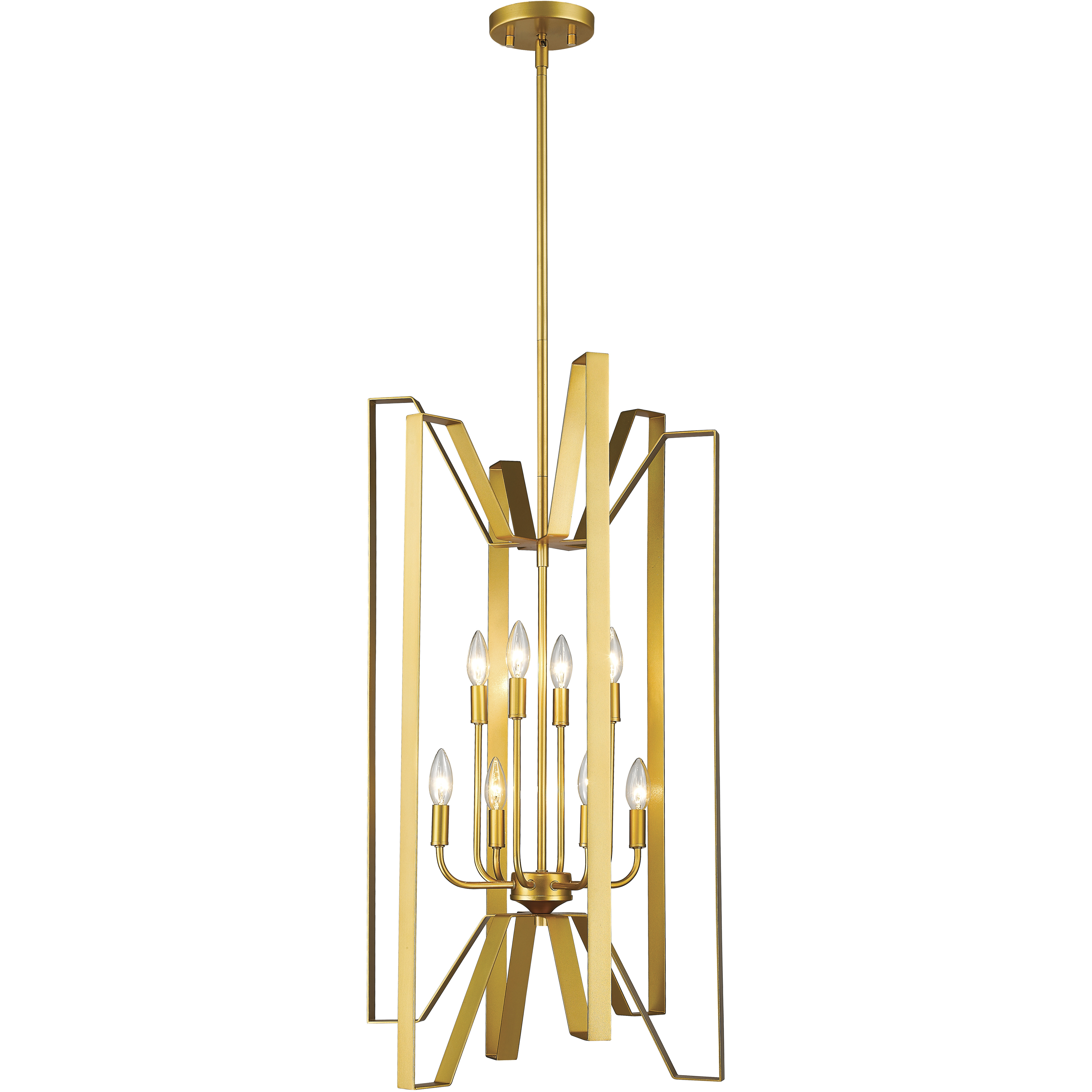 Marsala 8 Light 19 inch Polished Metallic Gold Chandelier Ceiling Light