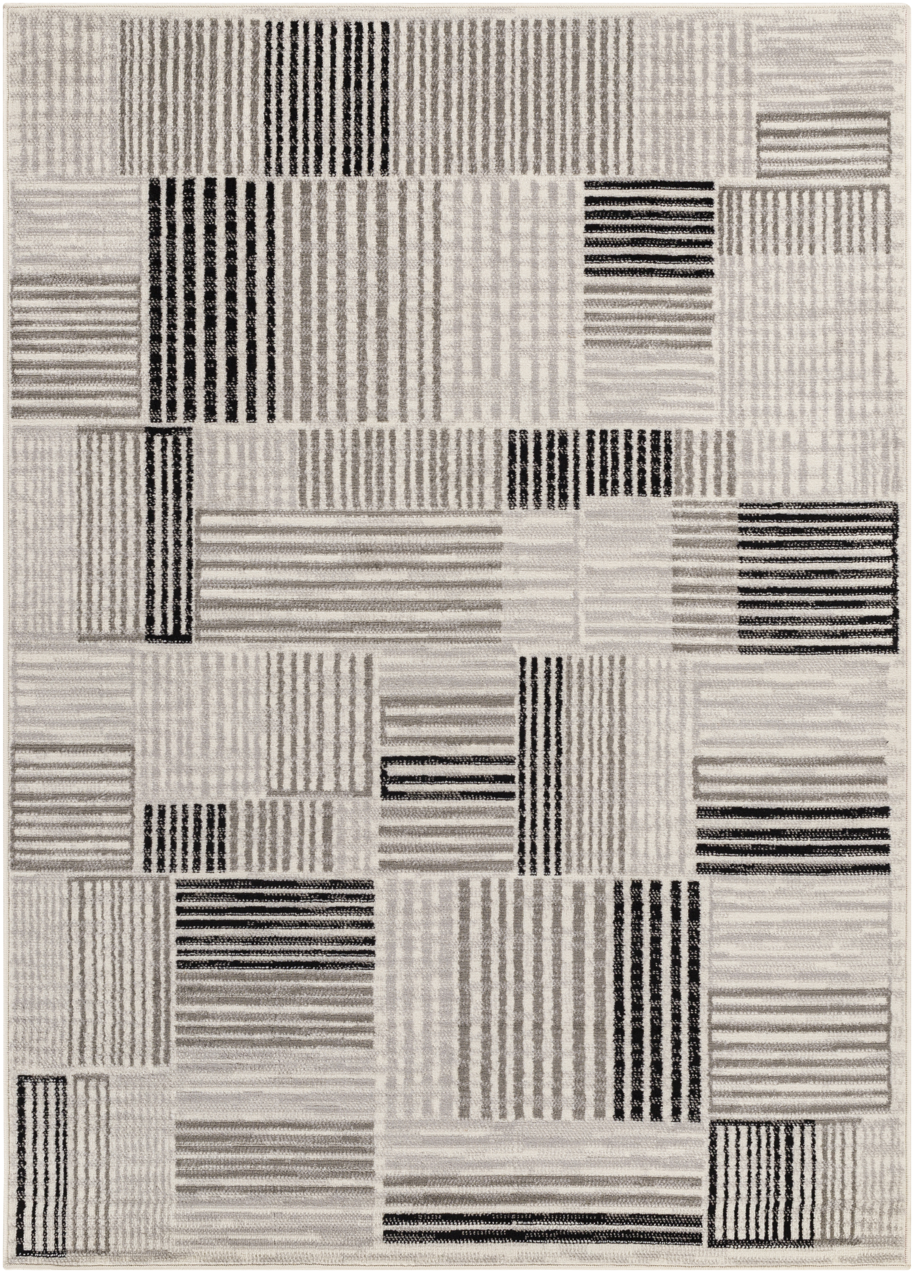 Pisa 84 X 59 inch Light Grey Rug, Rectangle