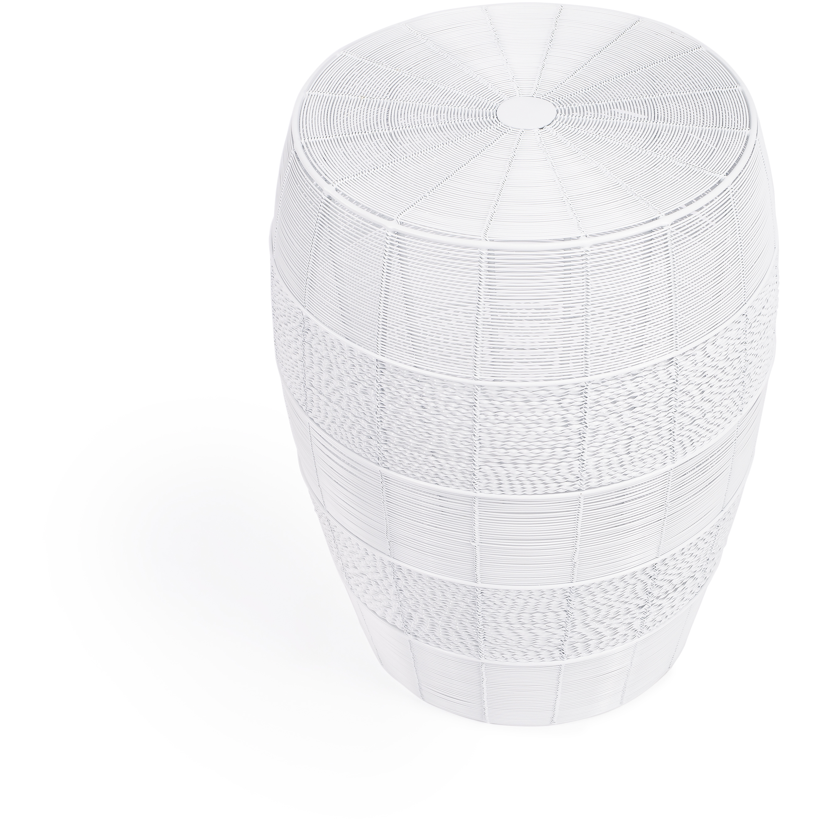 Bellarose White Metal End or Side Table