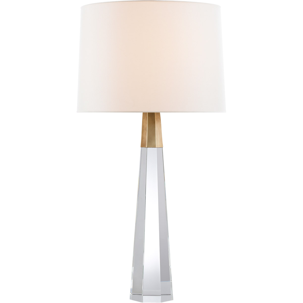AERIN Olsen 32.5 inch 60 watt Crystal with Brass Table Lamp Portable Light in Crystal and Hand-Rubbed Antique Brass