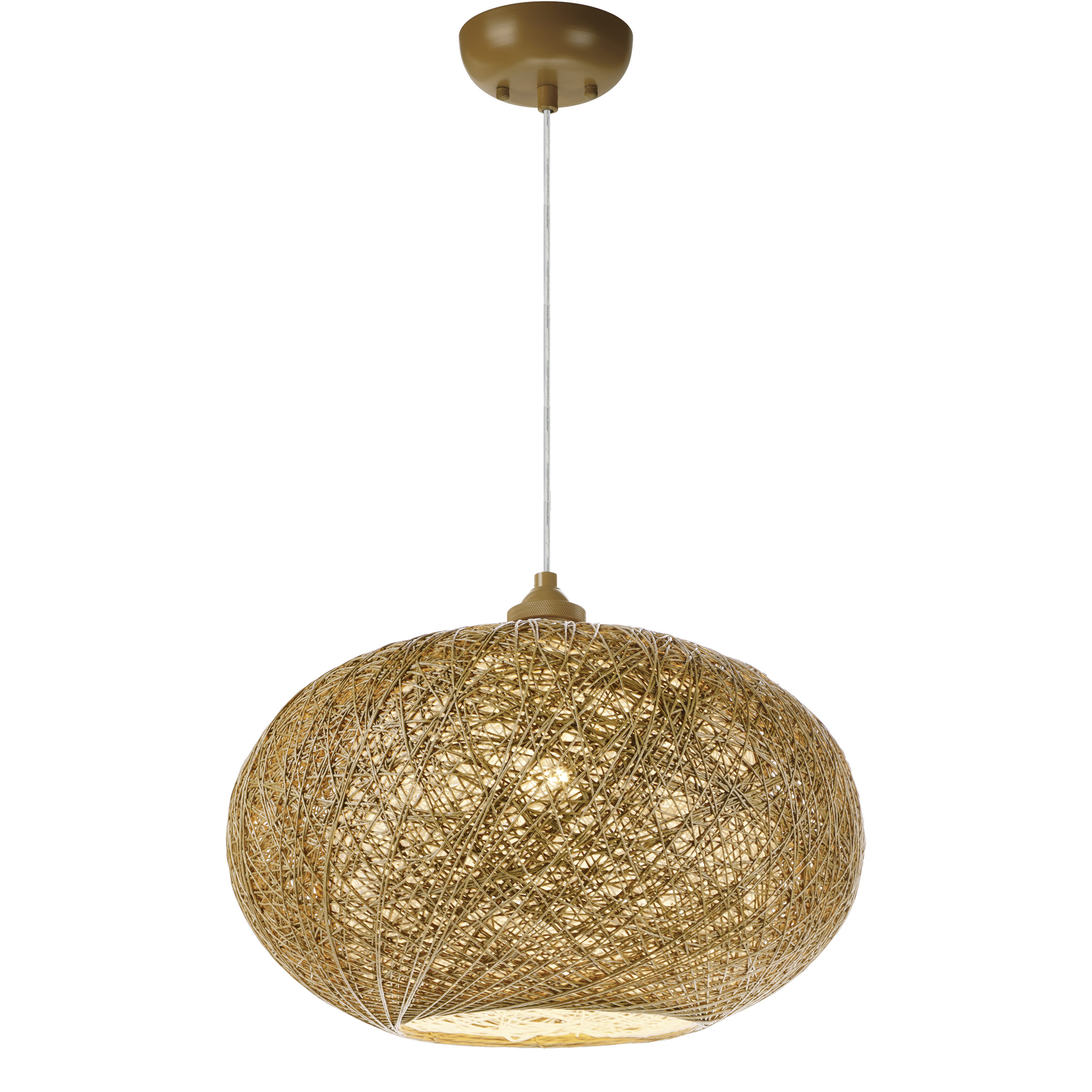 Bali 1 Light 15.75 inch Natural Outdoor Pendant