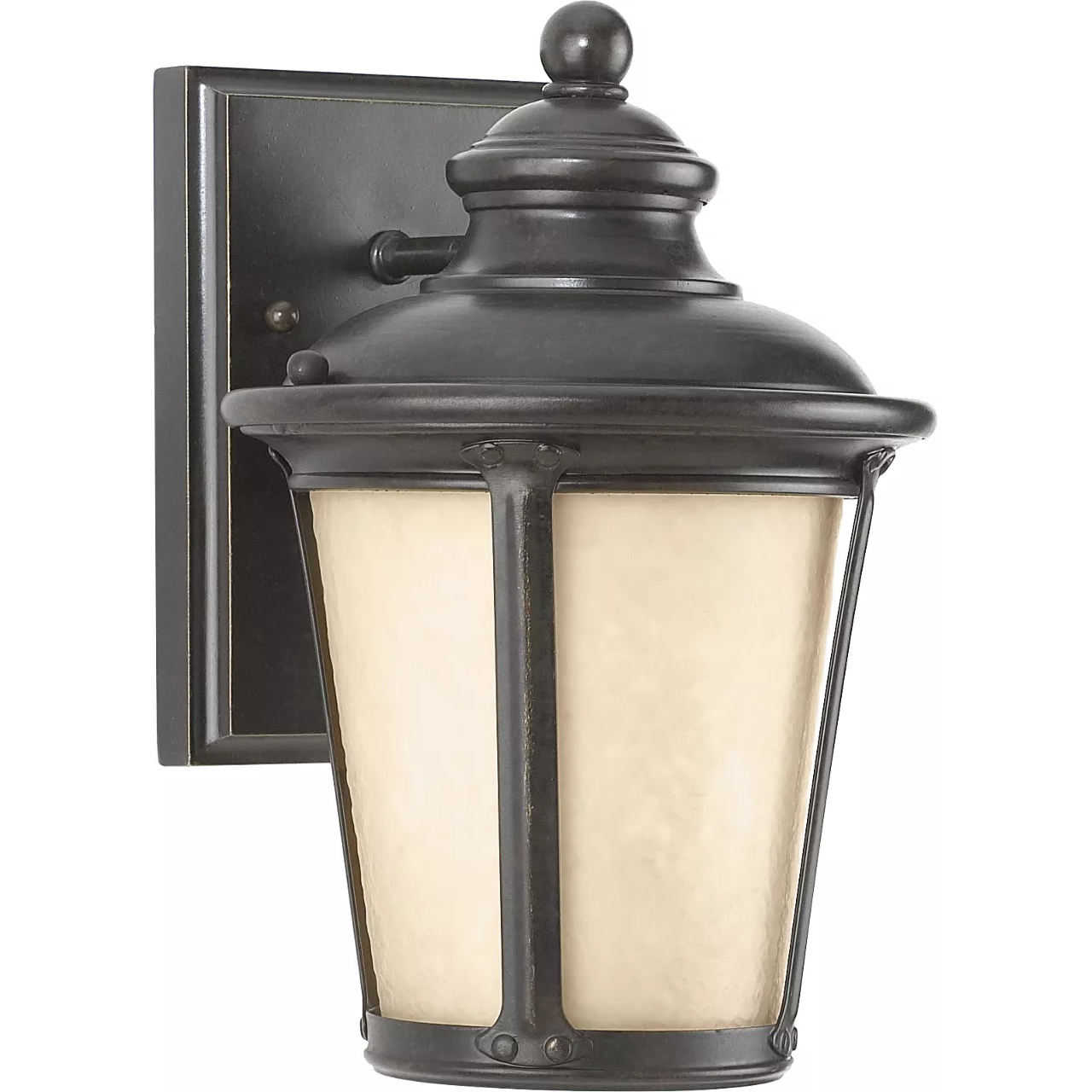 Cape May 1 Light 10.5 inch Burled Iron Outdoor Wall Lantern, Small