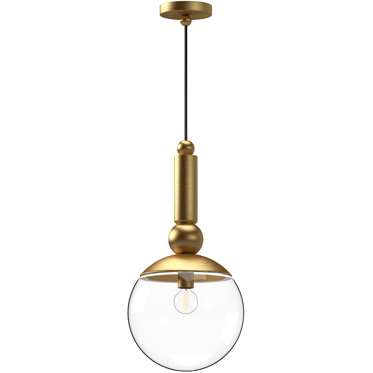 Alora Mood Delilah 1 Light 9.88 inch Brushed Gold Pendant Ceiling Light