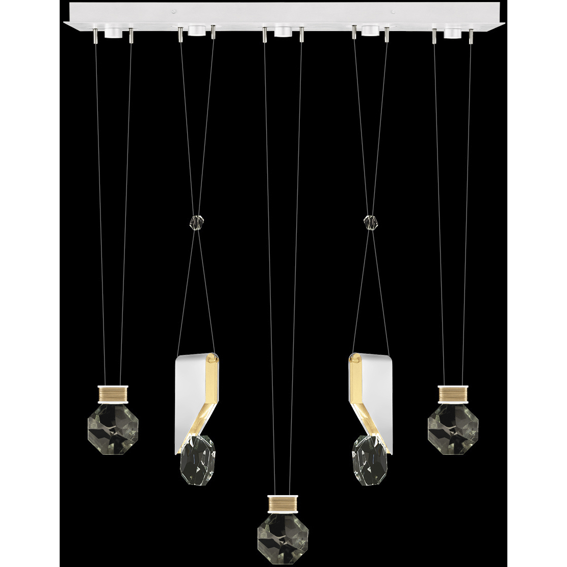 Aria 10 Light 43 inch White Pendant Ceiling Light