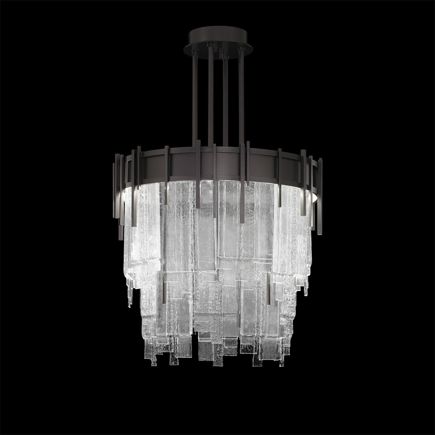 Arpeggio 10 Light 20.5 inch Black Pendant Ceiling Light