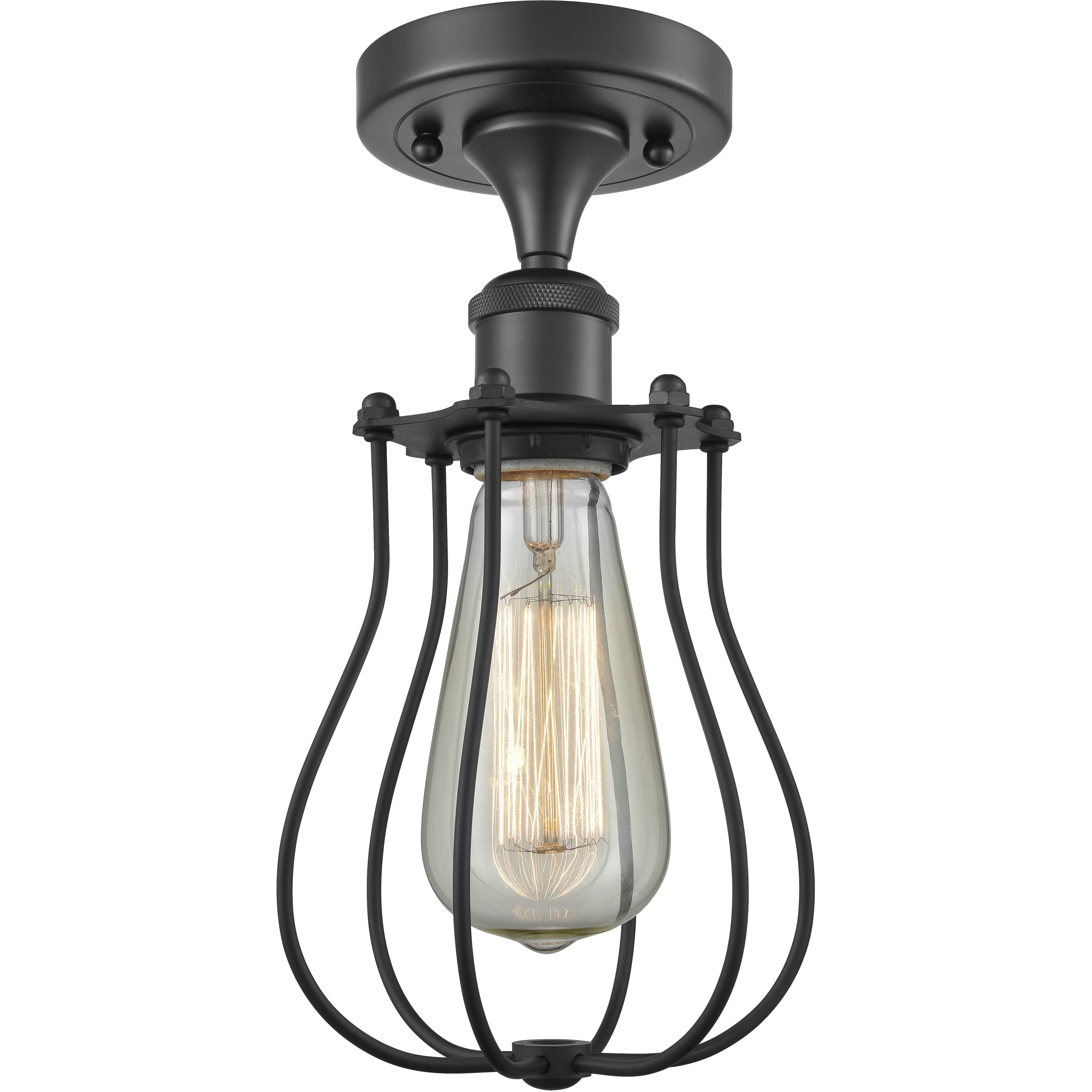 Austere Barrington 1 Light 6 inch Brushed Satin Nickel Flush Mount Ceiling Light