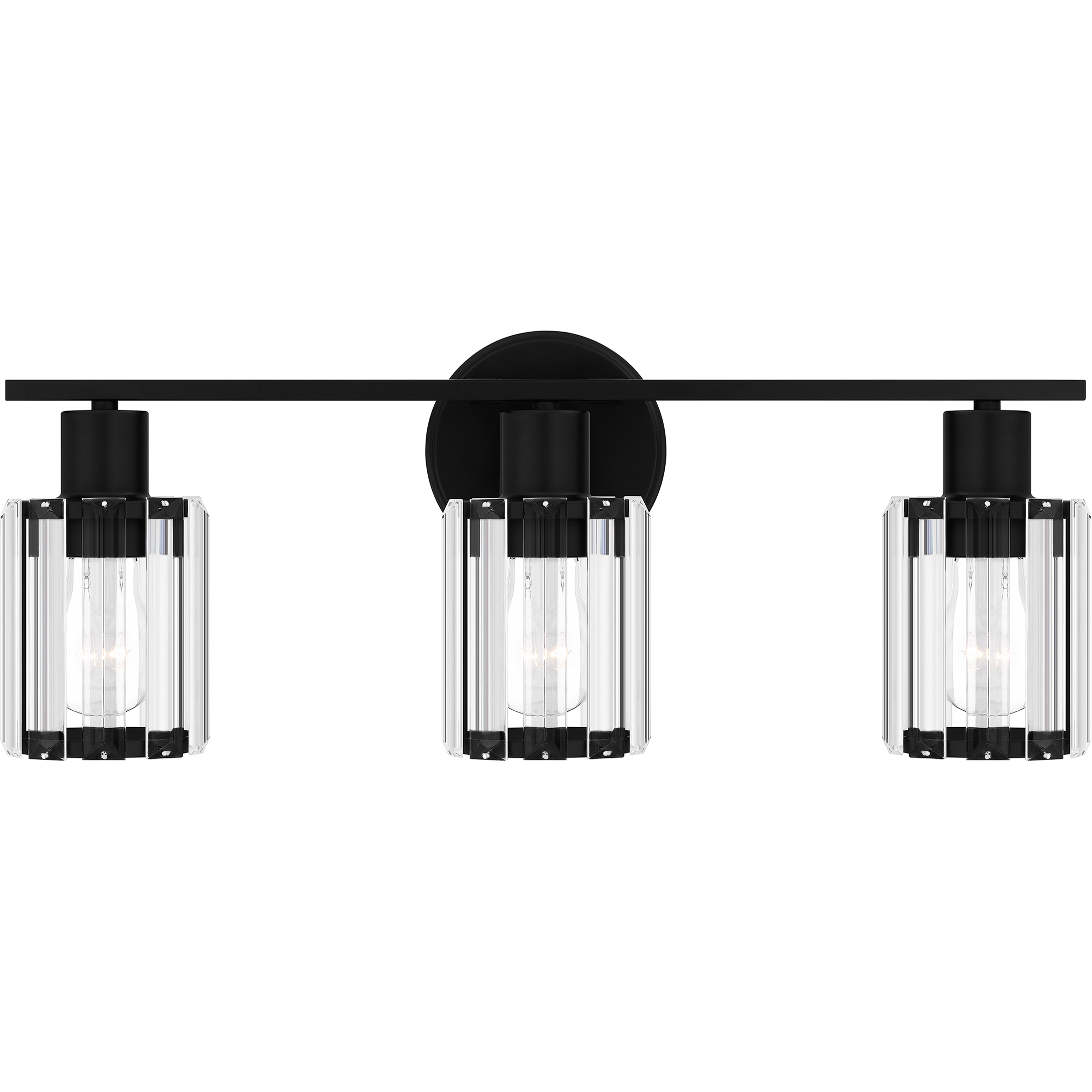 Isla 3 Light 21 inch Matte Black Bath Light Wall Light