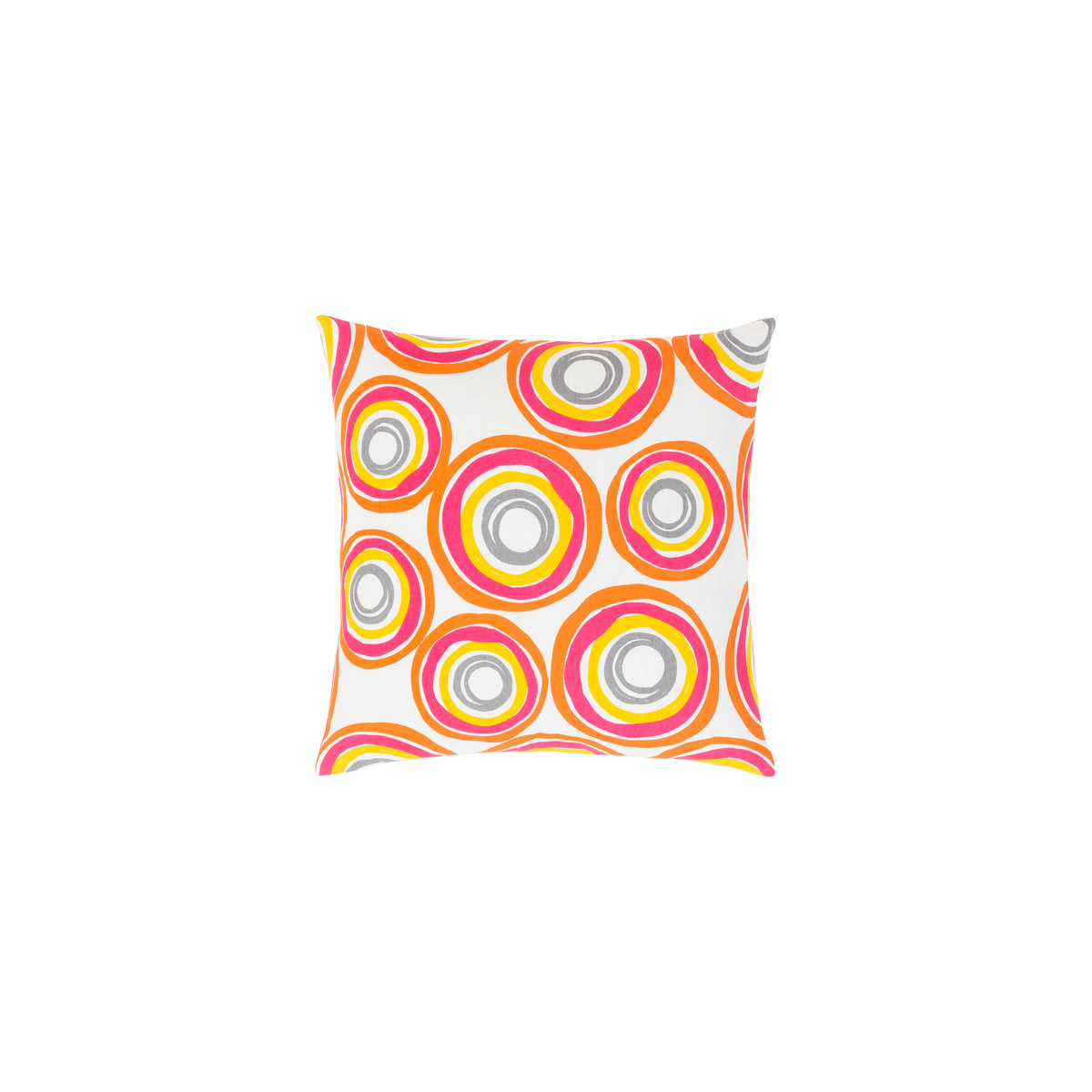 Miranda 22 X 22 inch Bright Yellow and Bright Orange Throw Pillow