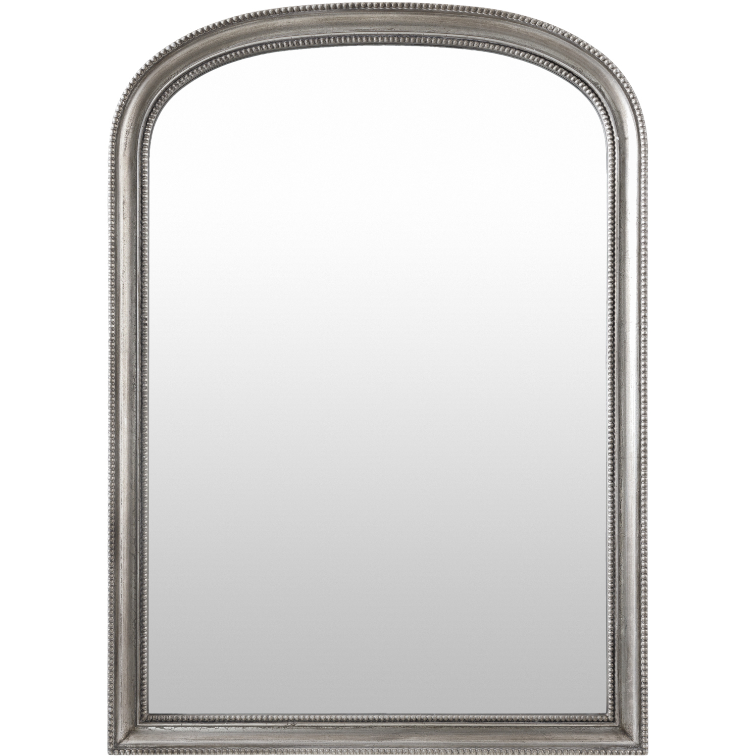 Nalanda 42 X 30 inch Metallic - Silver Mantel Mirror