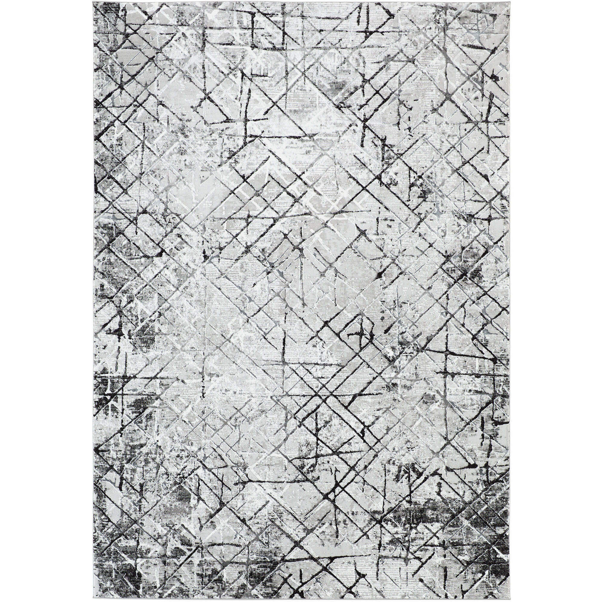 Sesia 130 X 94 inch Black/Grey Rug in 8 x 11