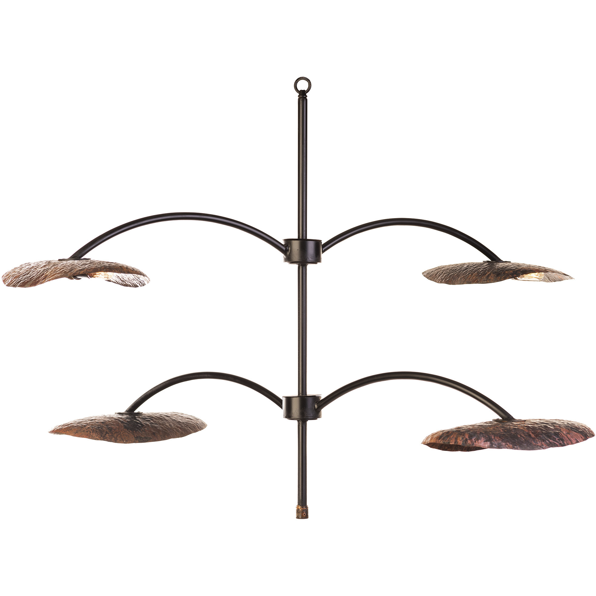 Hill Country 8 Light Darkened Bronze and Torched Copper Patina Chandelier Ceiling Light