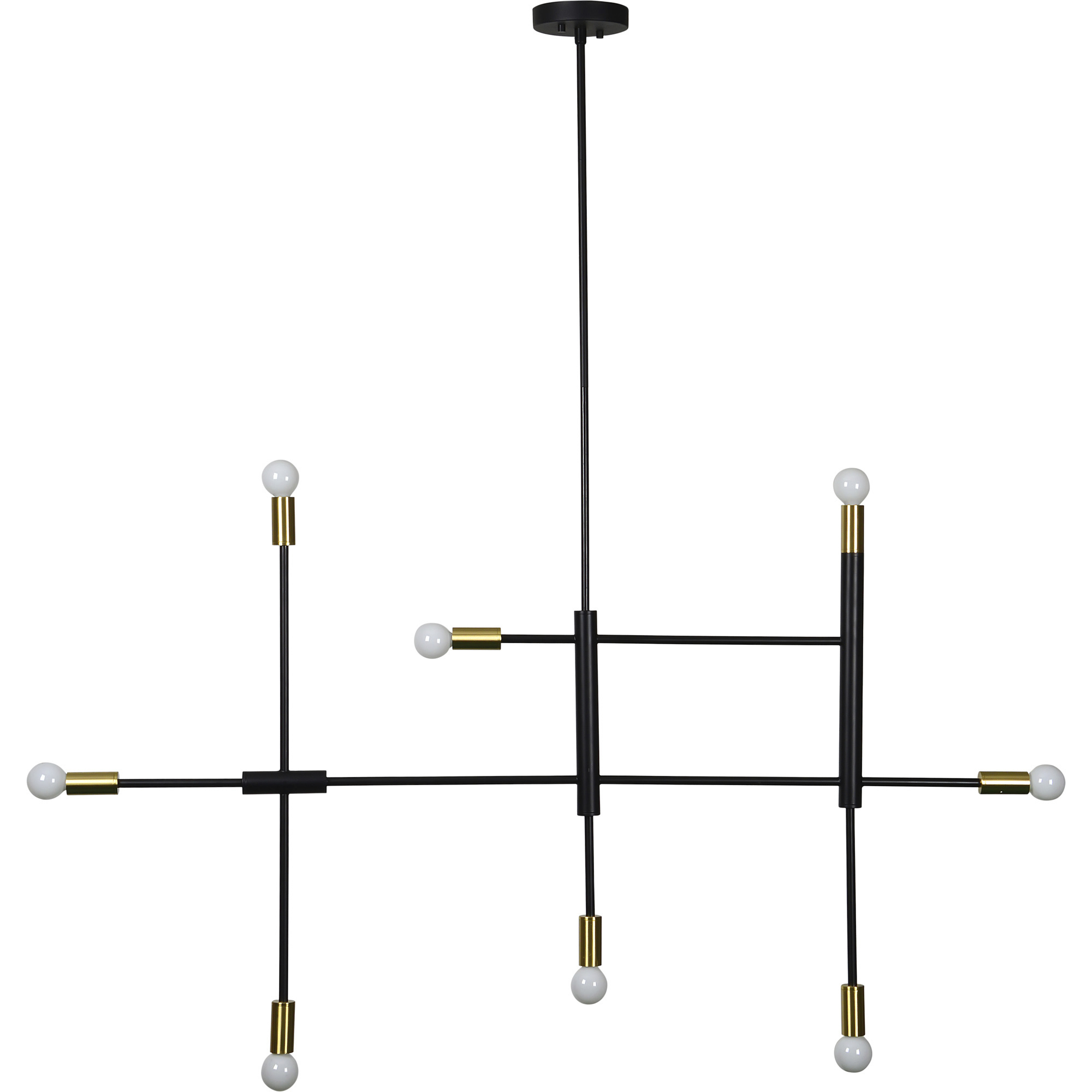Reegler 8 Light 54.5 inch Black Pendant Ceiling Light