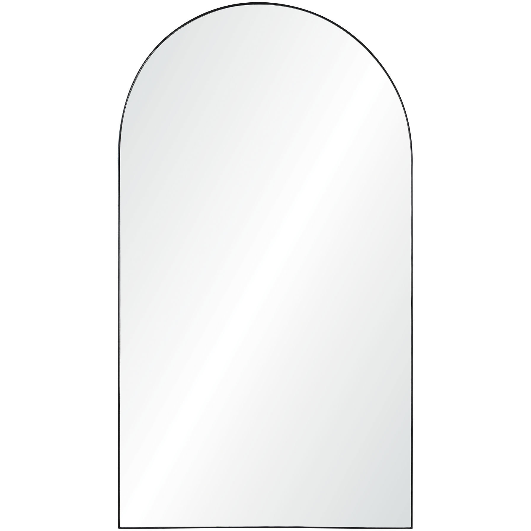 Farida 82 X 46 inch Matte Black Mirror