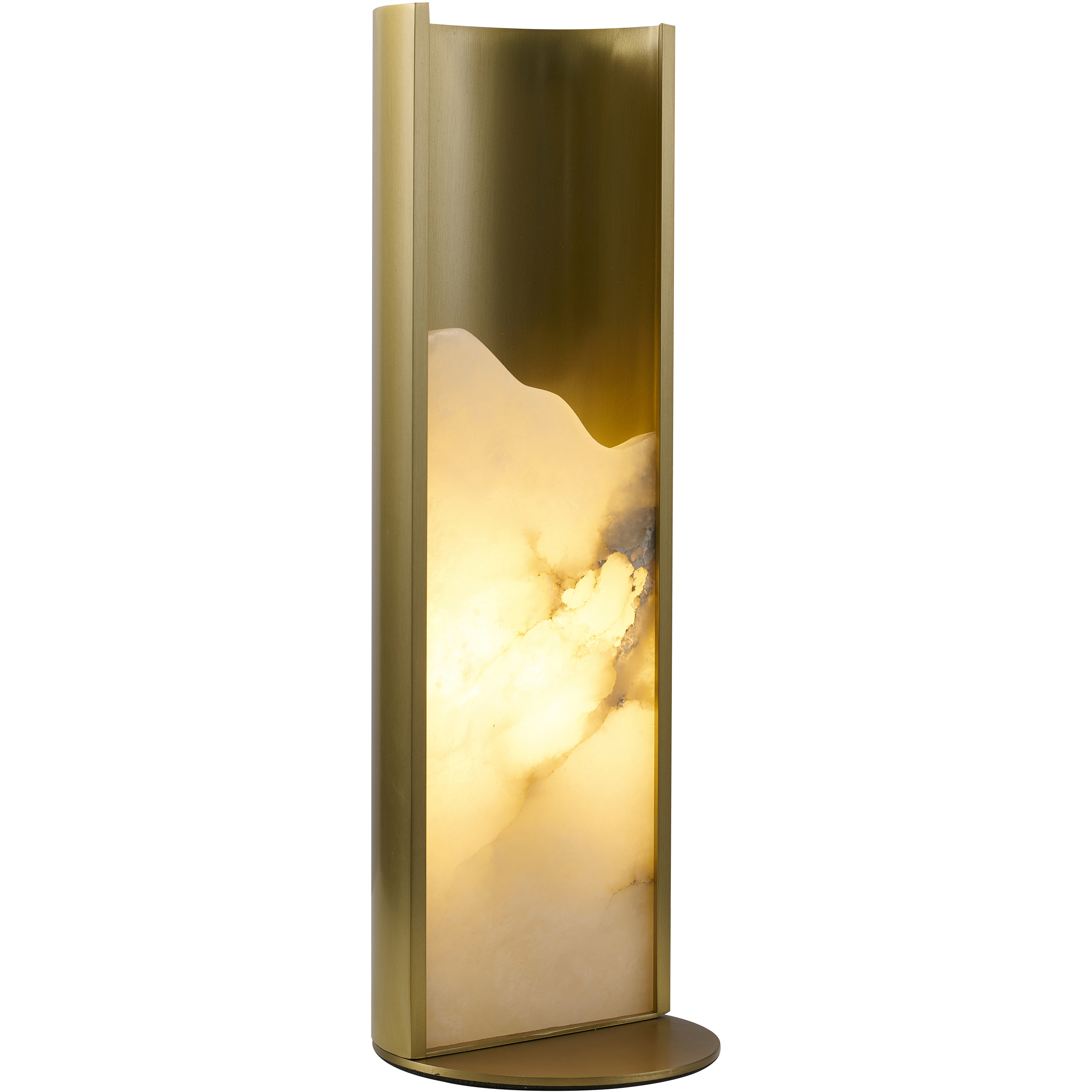 Canada 14 inch 5 watt Satin Brass Table Lamp Portable Light