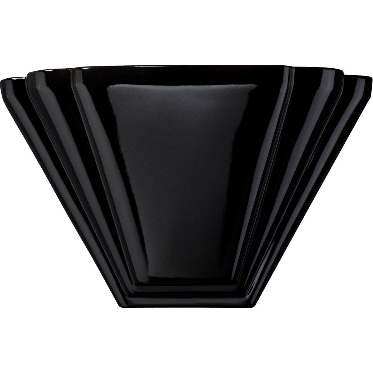 Ambiance 15 inch Gloss Black Wall Sconce Wall Light