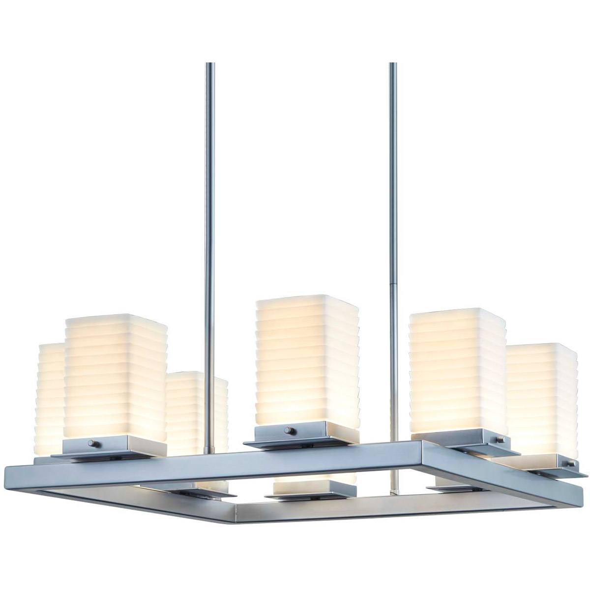 Porcelina Laguna LED 25 inch Dark Bronze Outdoor Chandelier in Sawtooth