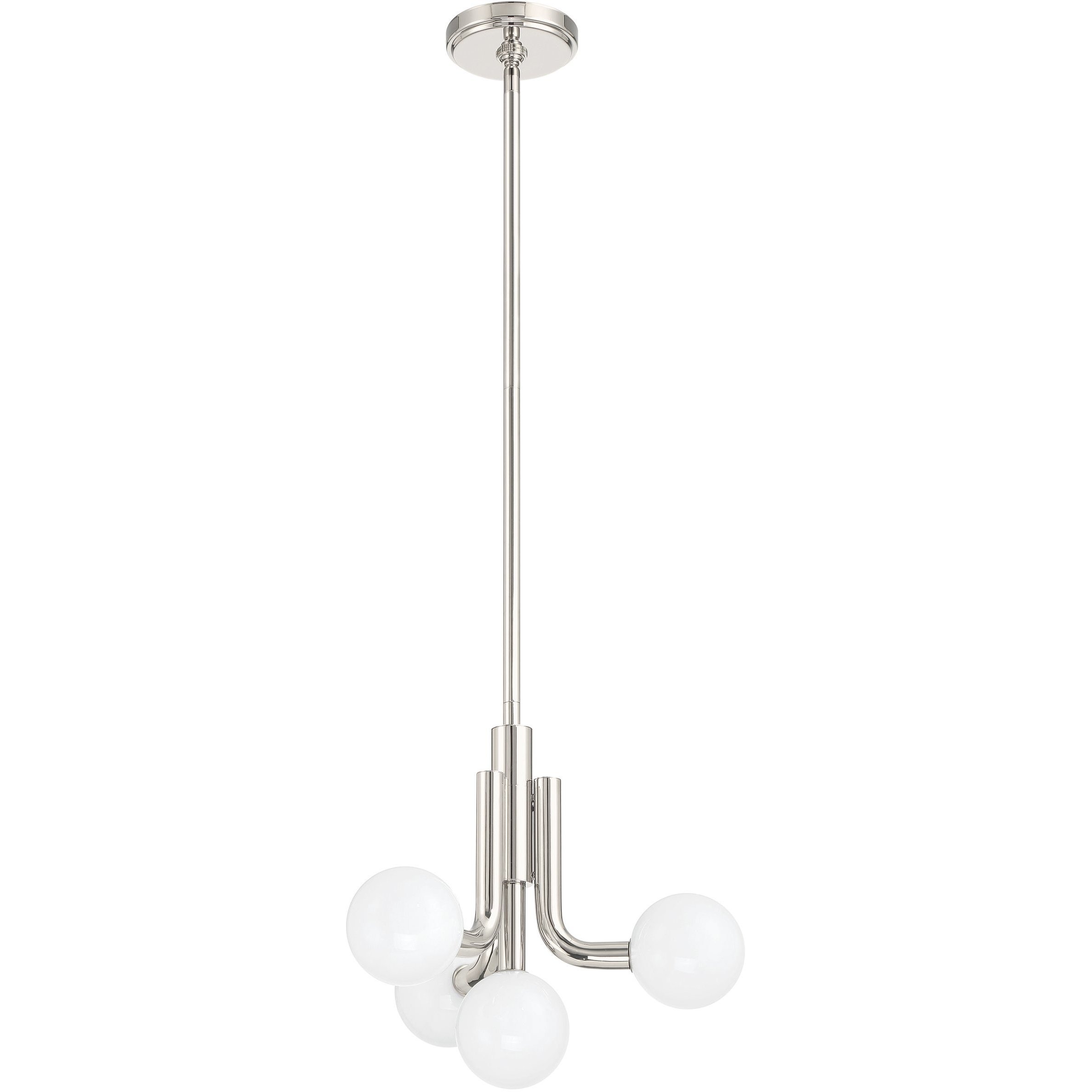 Stockholm LED 16 inch Polished Nickel Convertible Pendant Ceiling Light
