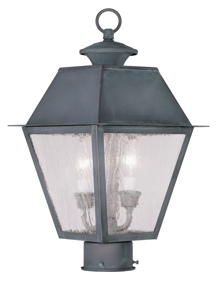 Mansfield 2 Light 17.5 inch Charcoal Medium Outdoor Post Top Lantern
