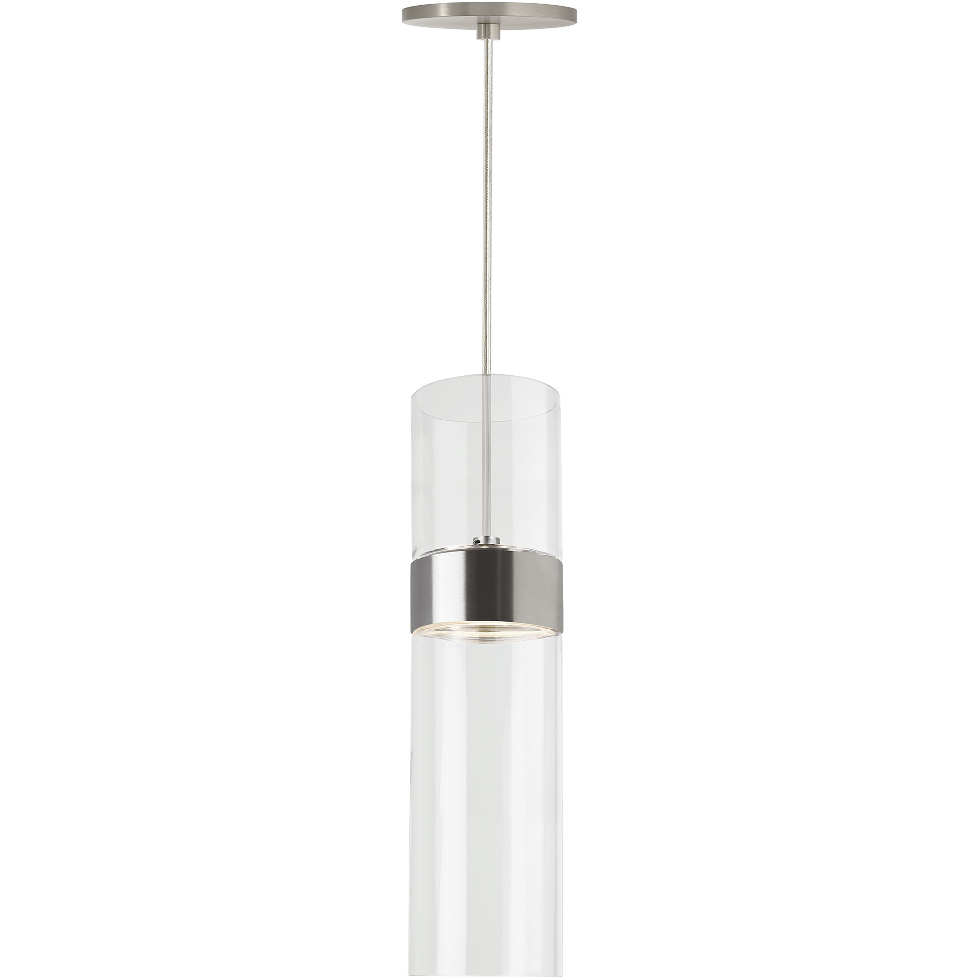 Sean Lavin Manette LED Satin Nickel Pendant Ceiling Light, Integrated LED