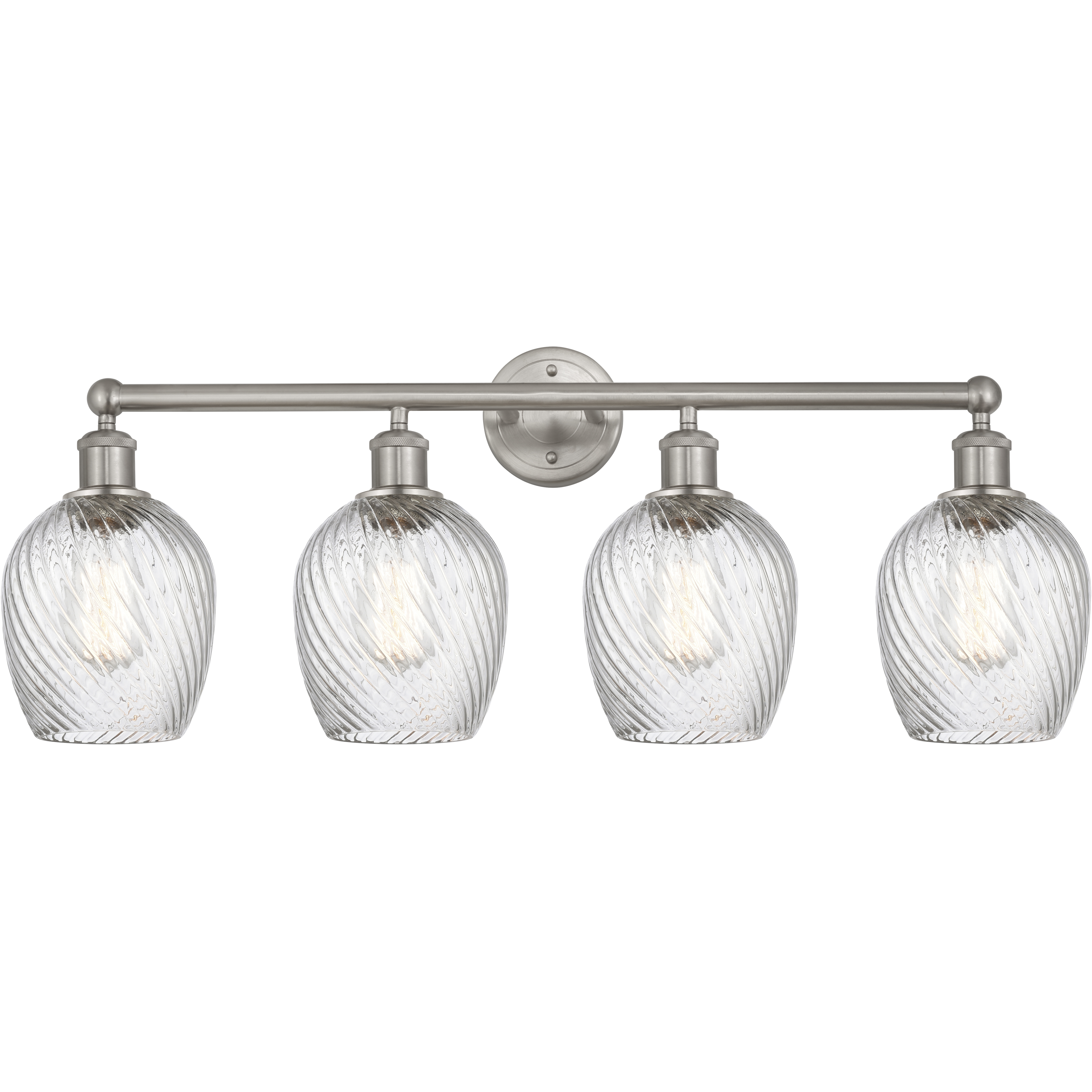 Edison Salina 4 Light 32 inch Brushed Satin Nickel Bath Vanity Light Wall Light