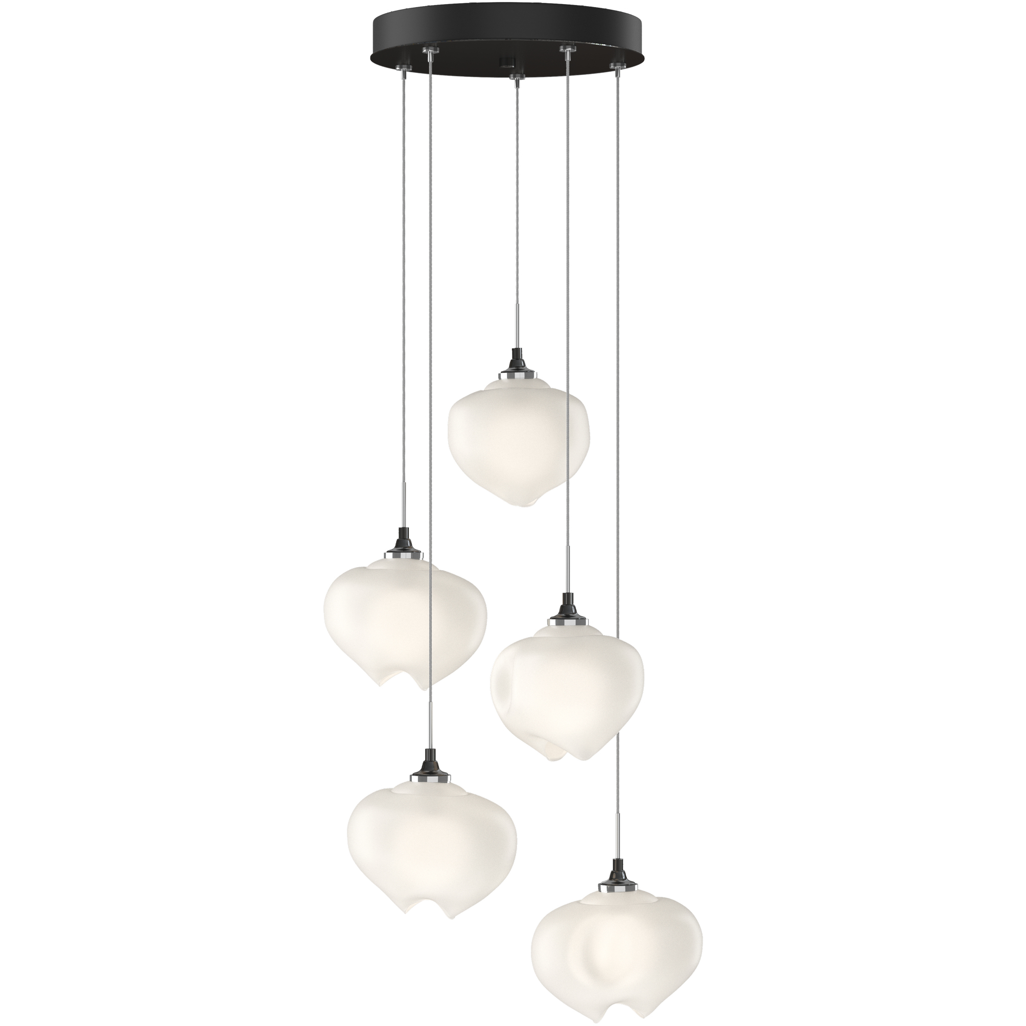 Ume 5 Light 16.6 inch Ink Pendant Ceiling Light in Frosted, Long