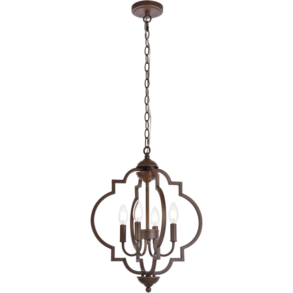 Sandara 4 Light 16 inch Weathered Oak Pendant Ceiling Light