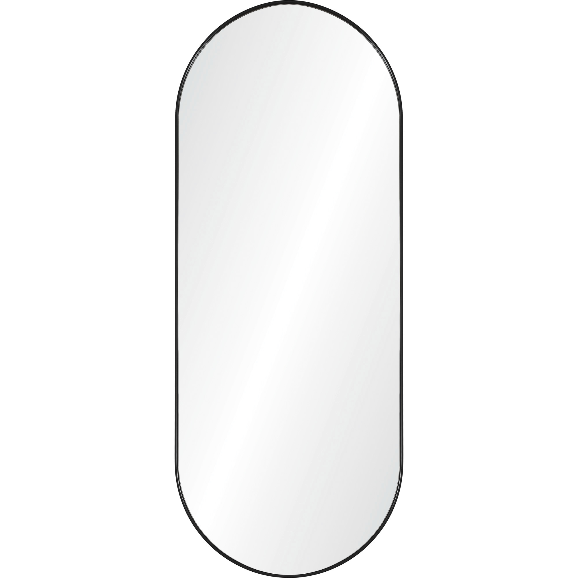 Ammar 60 X 24 inch Matte Black and Clear Mirror
