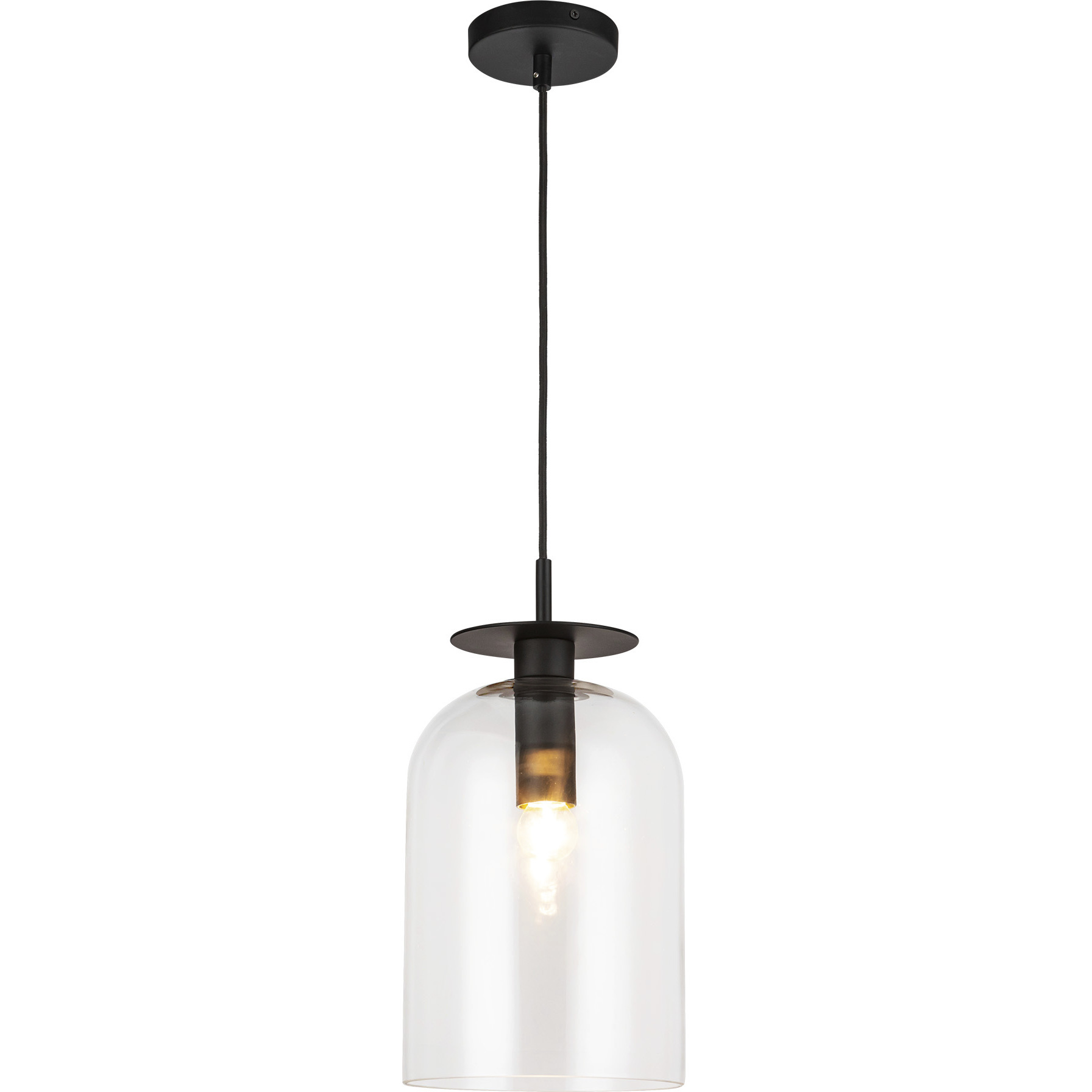 Alora Mood Sylvia 1 Light 8 inch Matte Black Pendant Ceiling Light