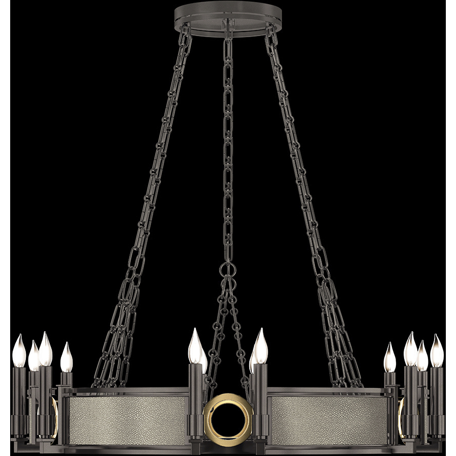 Mirage 12 Light 35.75 inch Black Chandelier Ceiling Light