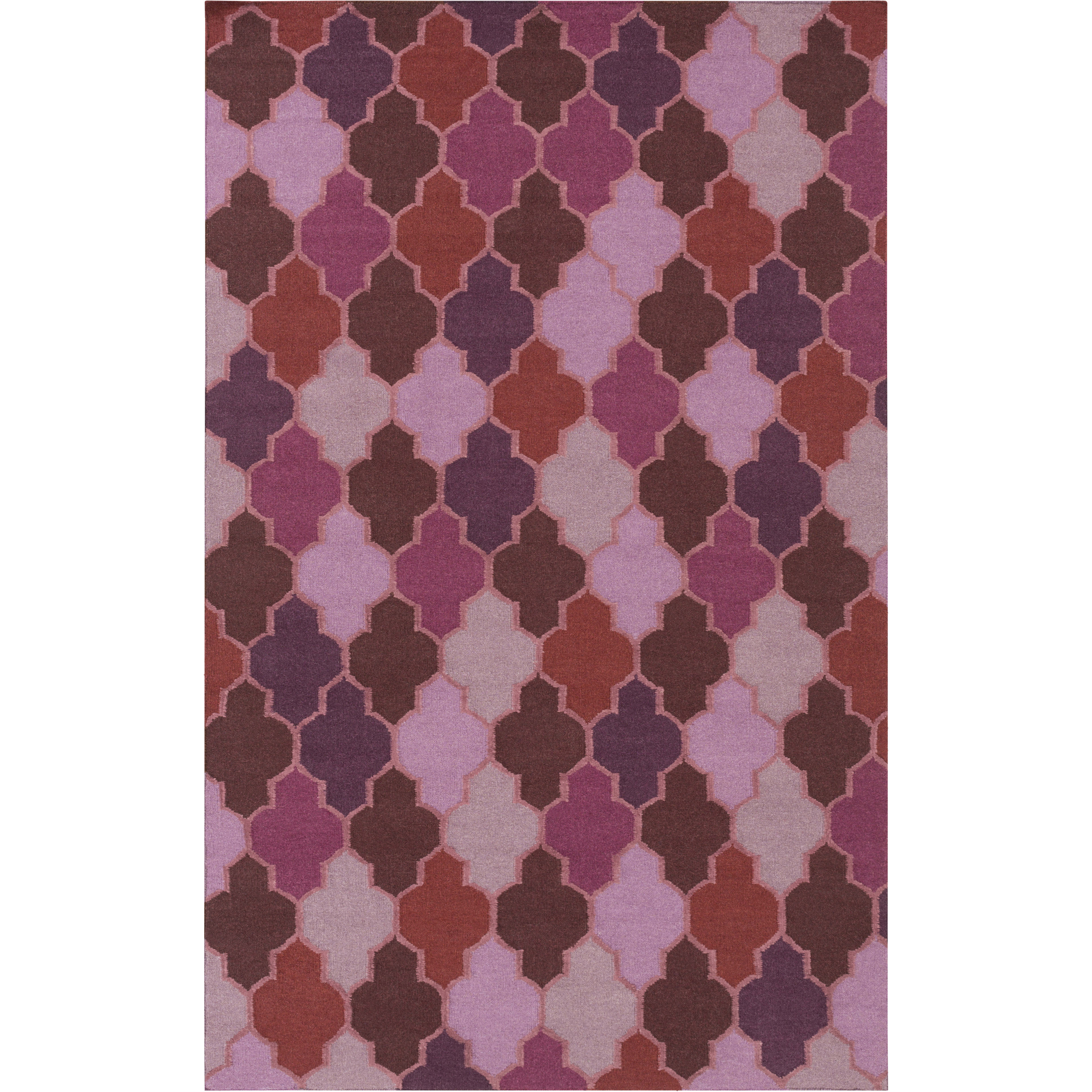 Nia 36 X 24 inch Eggplant, Dark Purple, Lilac Rug