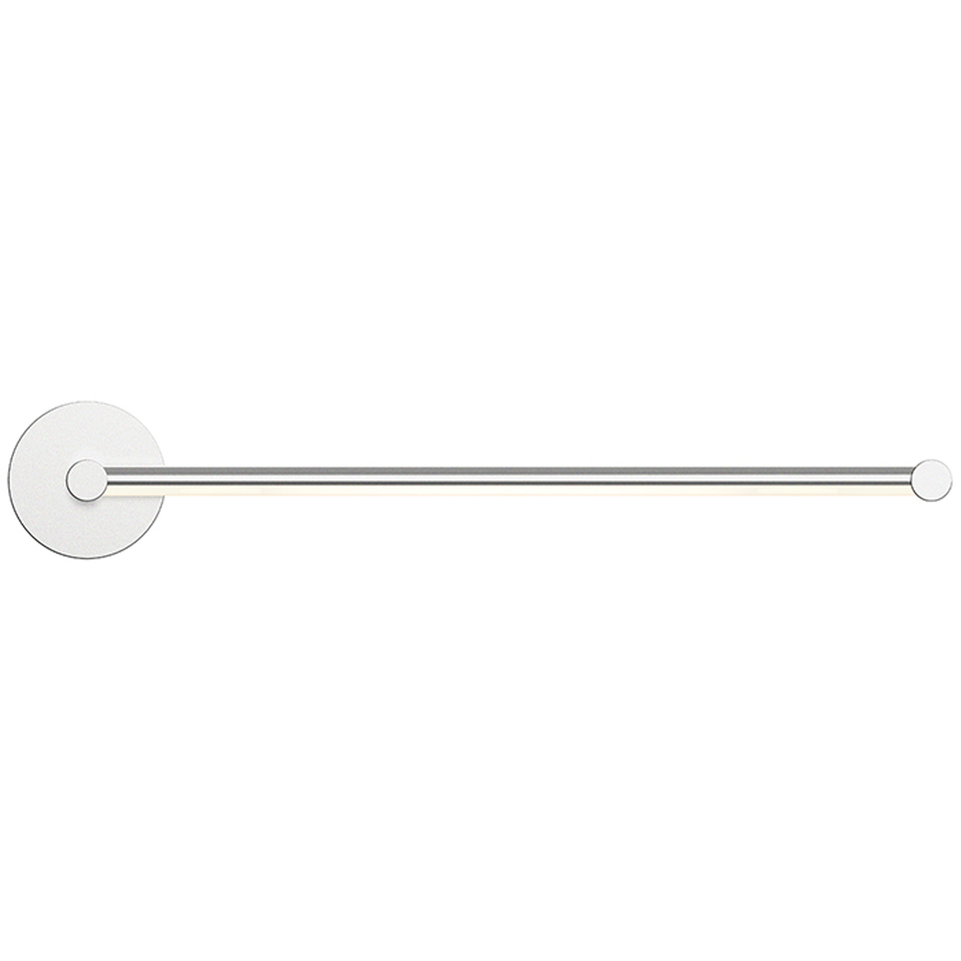Purolinear 360 LED 25 inch Satin Chrome ADA Wall Bar Light Wall Light