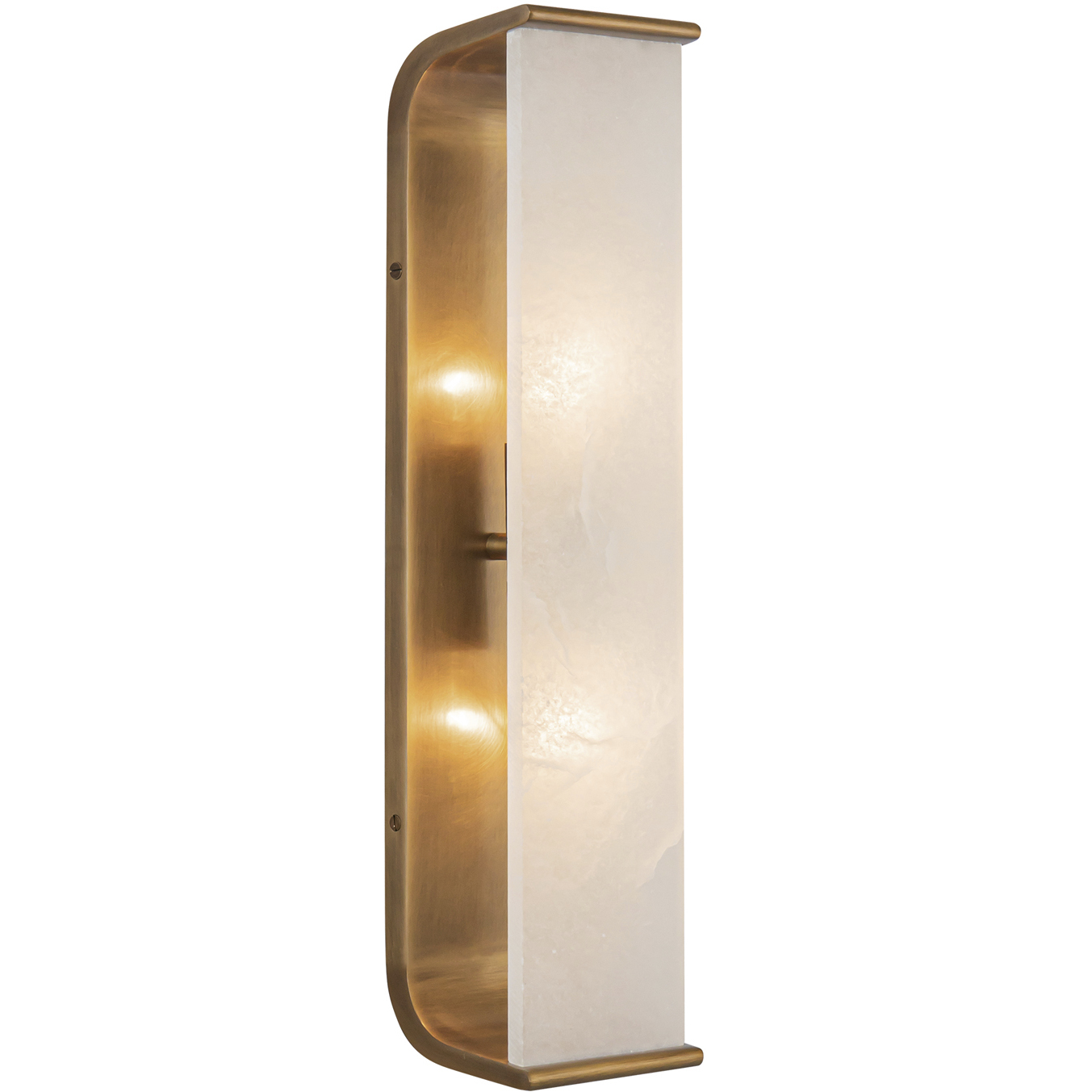 Abbott 2 Light 4.25 inch Vintage Brass Wall/Vanity Light Wall Light