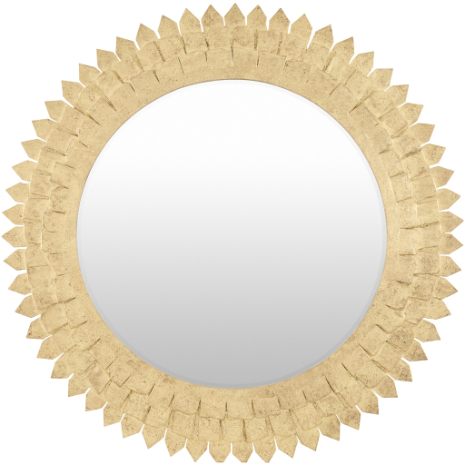 Cian 36 X 36 inch Gold Leaf Wall Mirror