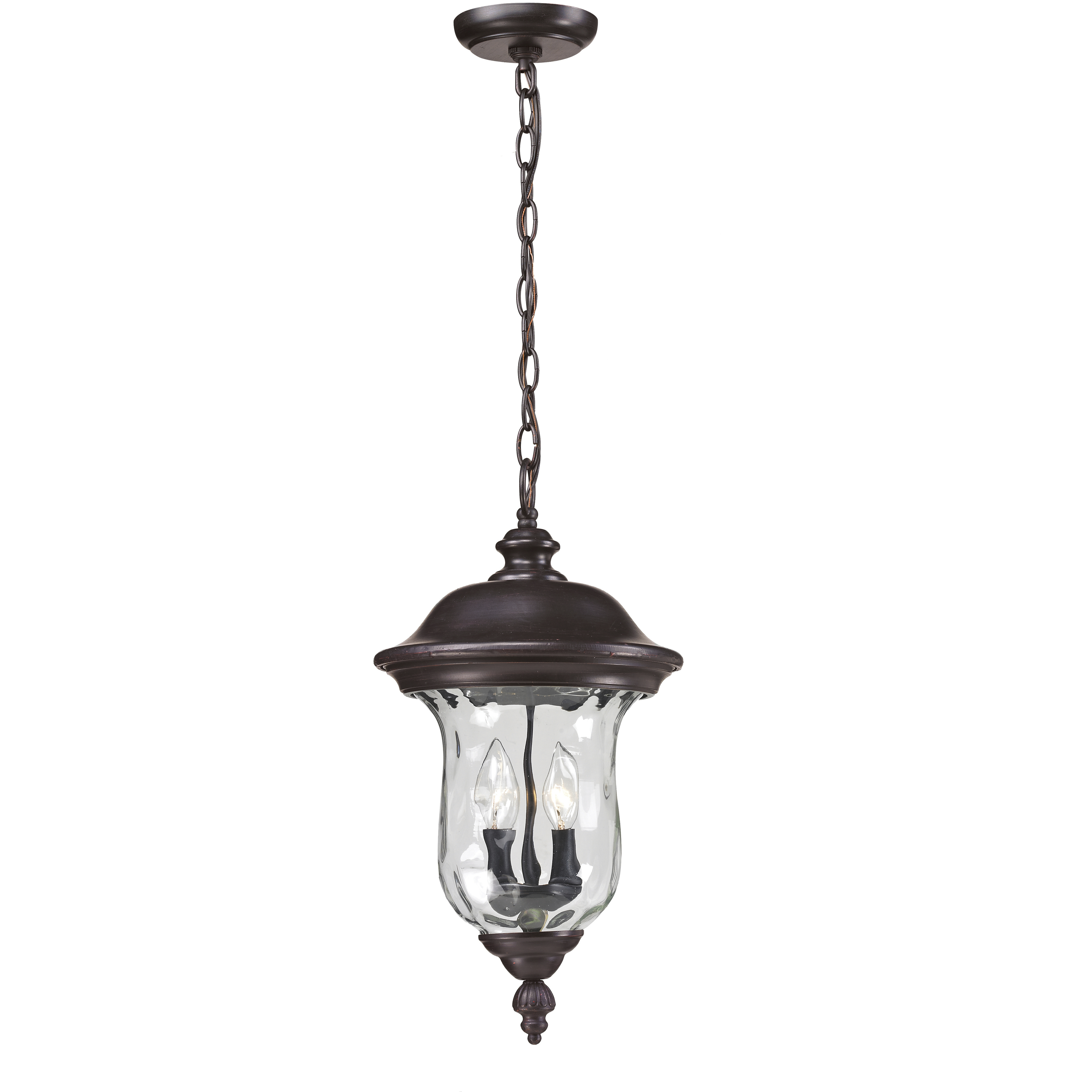 Armstrong 2 Light 10 inch Bronze Outdoor Chain Mount Ceiling Fixture