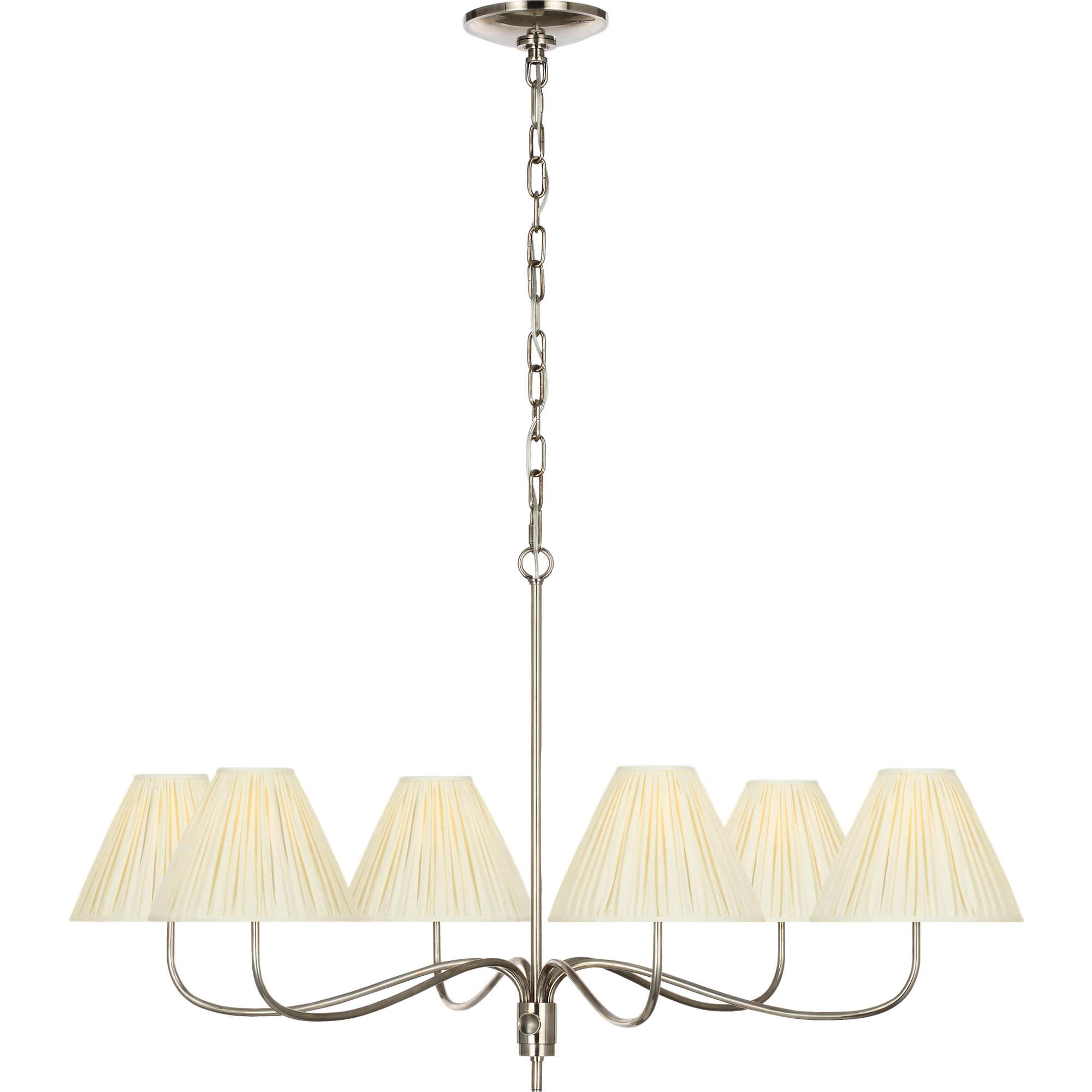 Chapman & Myers Hollings LED 41.5 inch Pewter Chandelier Ceiling Light