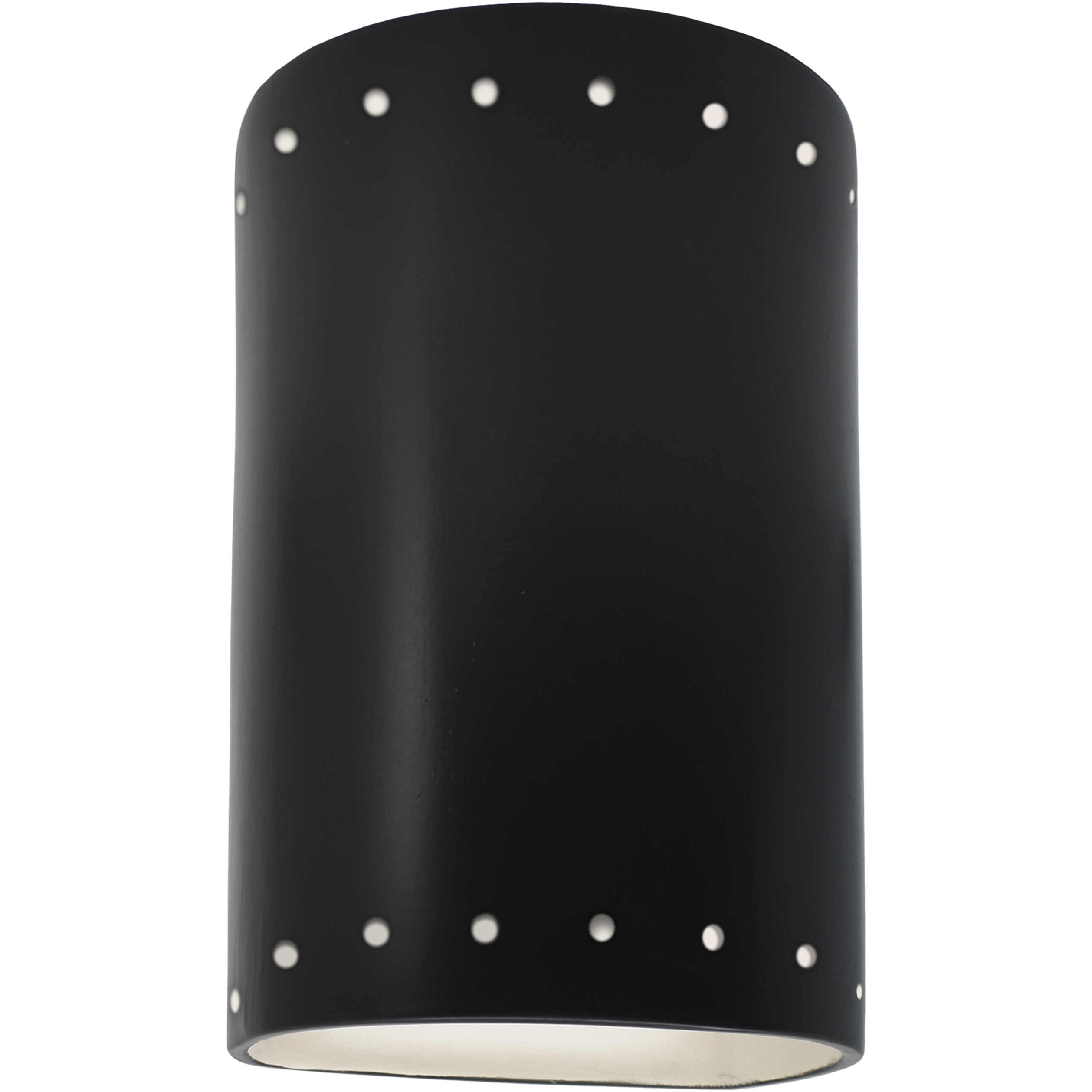 Ambiance Cylinder 1 Light 9.5 inch Carbon Matte Black Outdoor Wall Sconce, Small