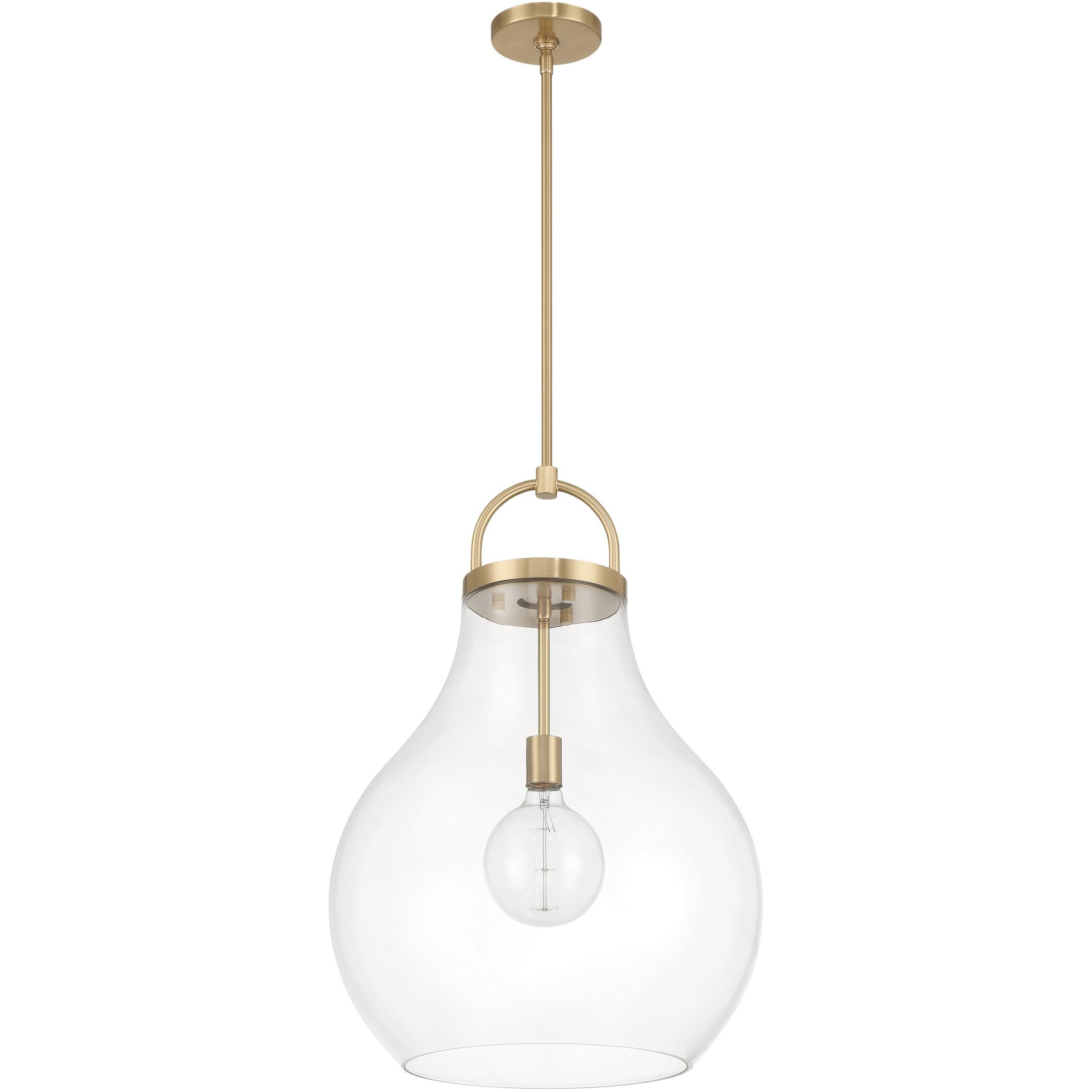 Mansfield 1 Light 18 inch Champagne Gold Pendant Ceiling Light