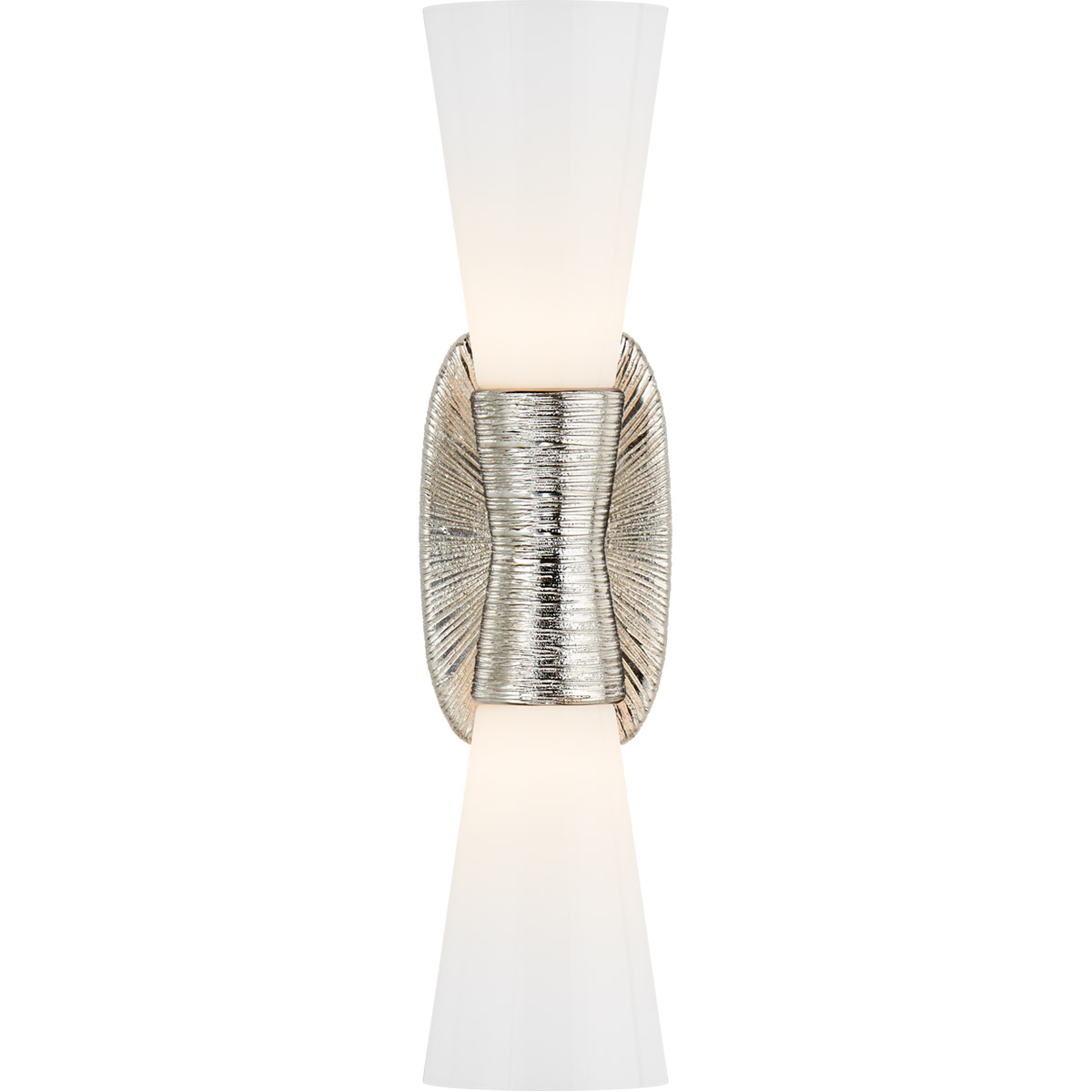 Kelly Wearstler Utopia 2 Light 4.5 inch Polished Nickel Double Bath Sconce Wall Light, Small