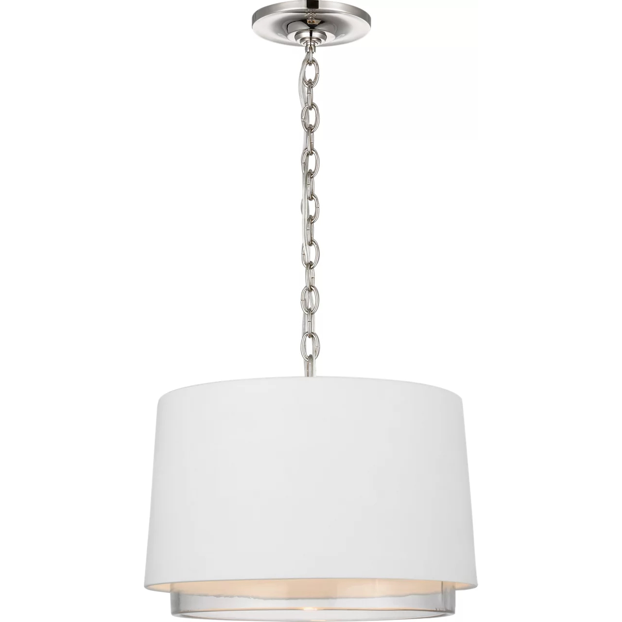 Marie Flanigan Sydney LED 14 inch Polished Nickel Pendant Ceiling Light, Small