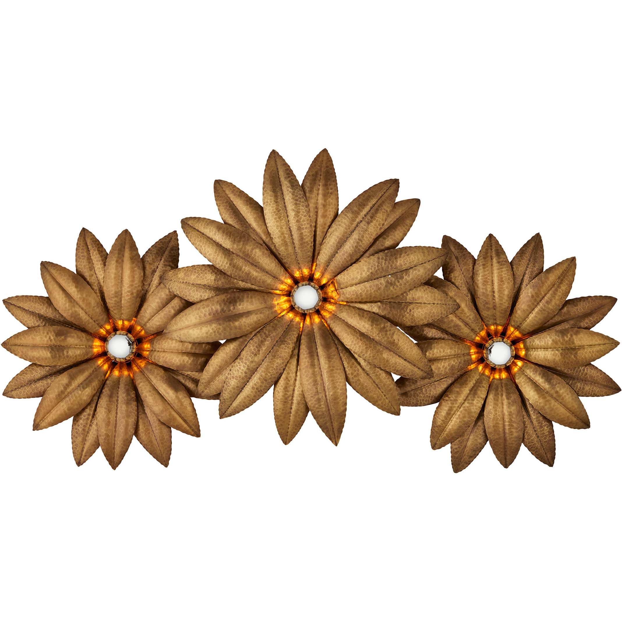 Alithea 3 Light 39.75 inch Antique Brass Wall Sconce Wall Light, Large