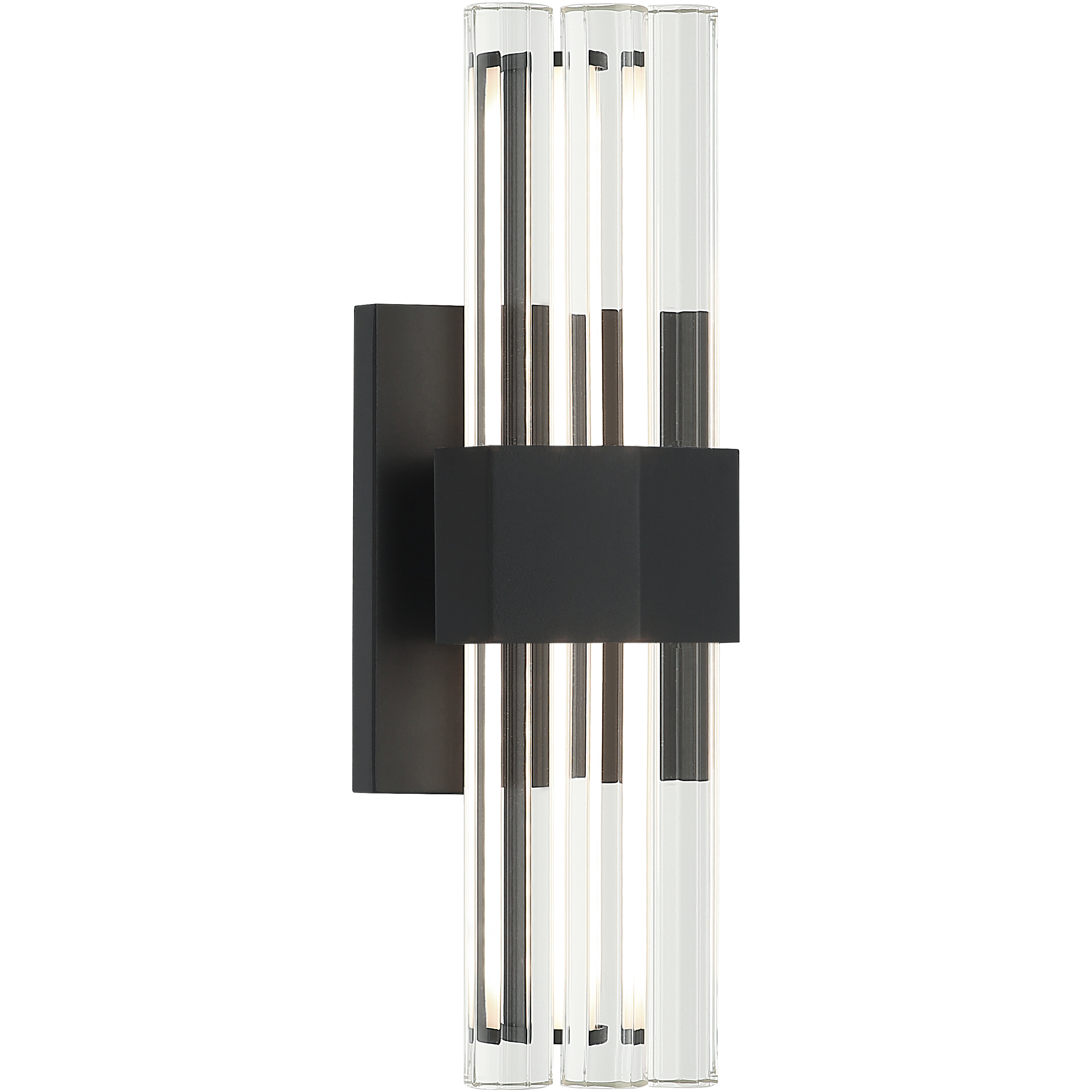 Krustallos LED 4.5 inch Matte Black Wall Sconce Wall Light