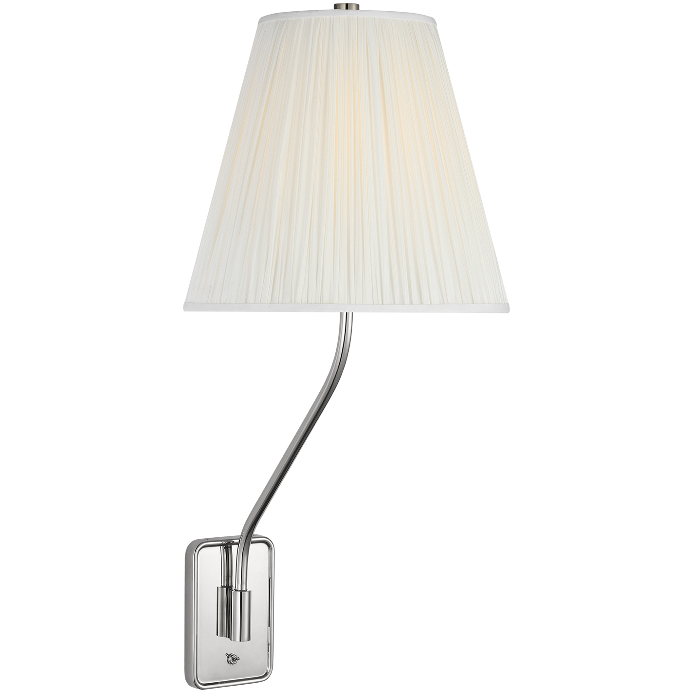 Amber Lewis Knox LED 12 inch Polished Nickel Single Sconce Wall Light