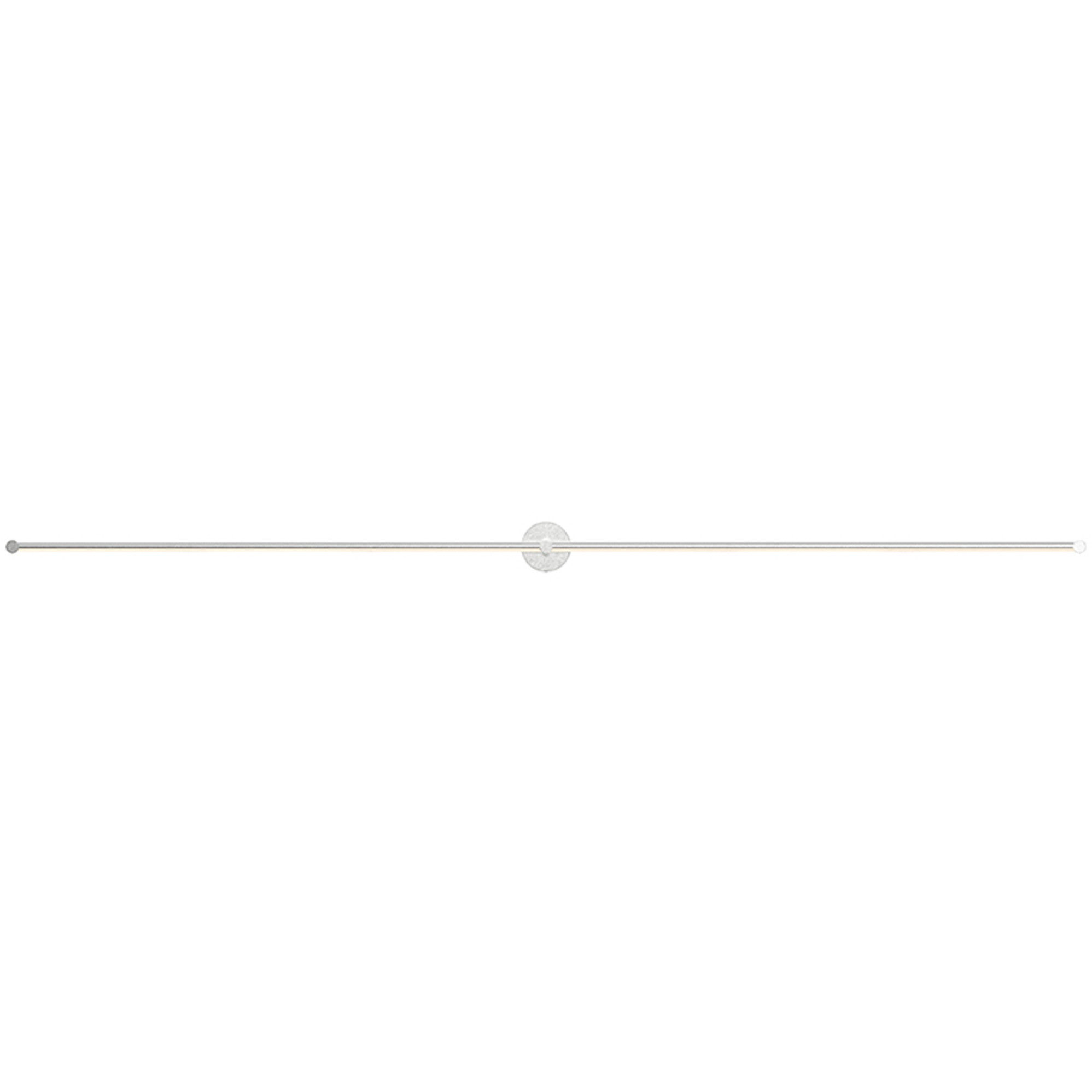 Purolinear 360 LED 97 inch Satin Chrome ADA Wall Bar Light Wall Light