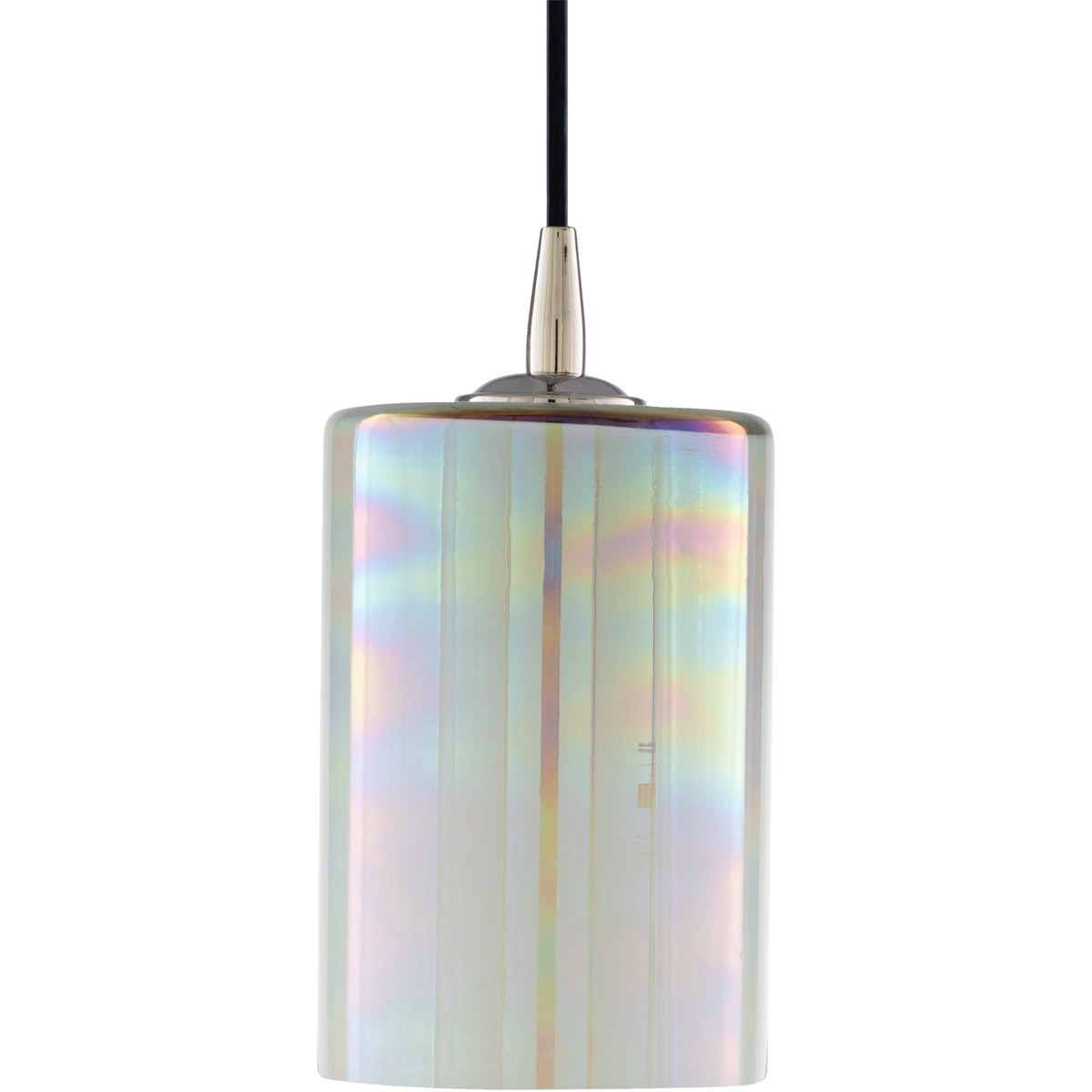 Fenwick 1 Light 5 inch White and Nickel Pendant Ceiling Light
