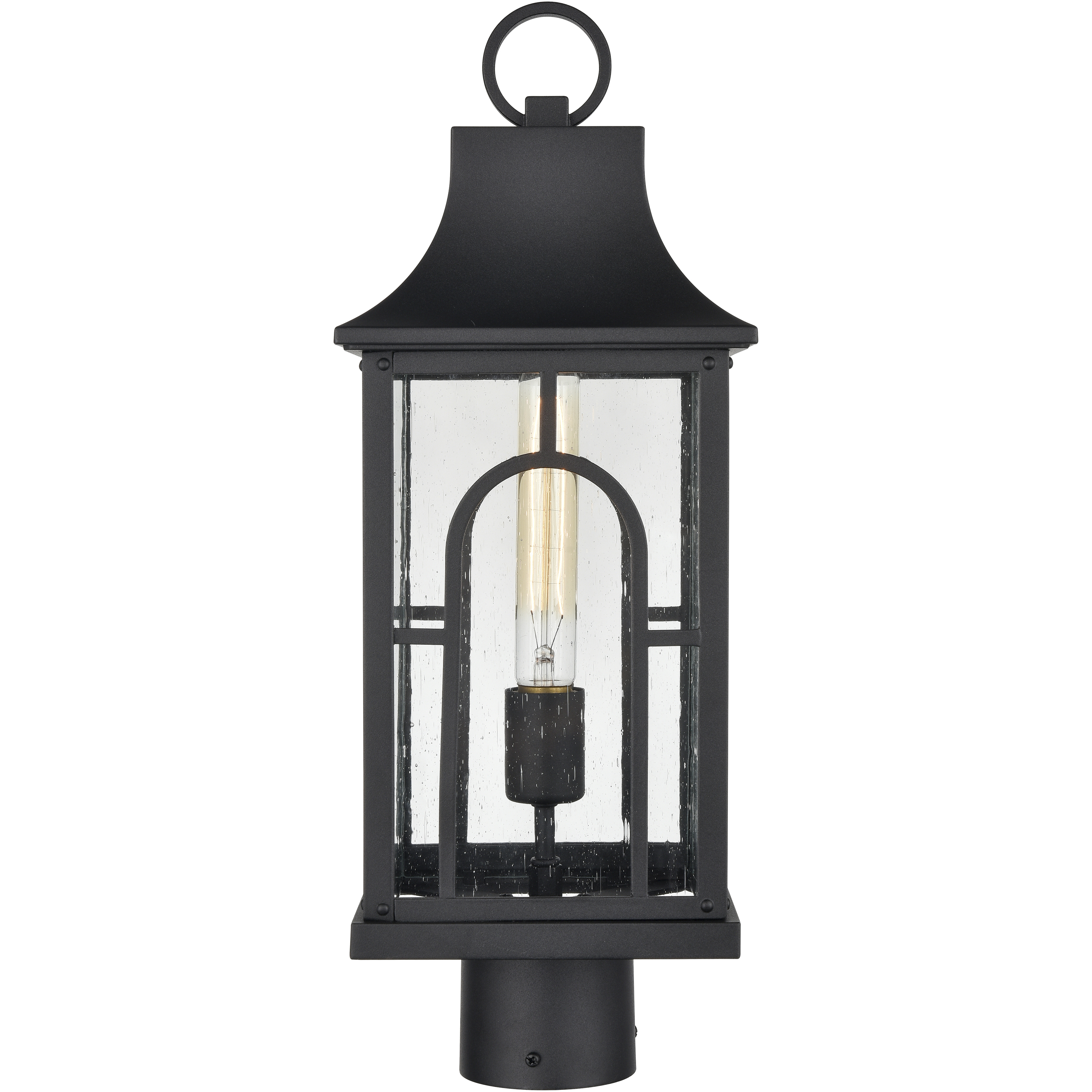 Triumph 1 Light 19.75 inch Textured Black Outdoor Post Light