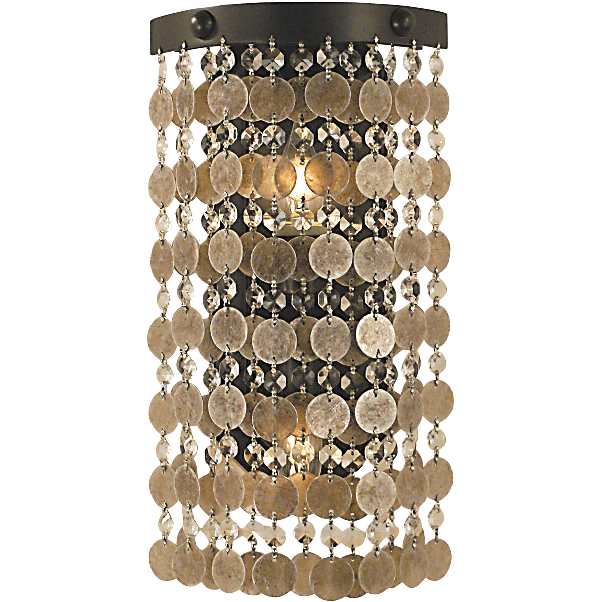 Naomi 2 Light 8 inch Brushed Nickel Sconce Wall Light